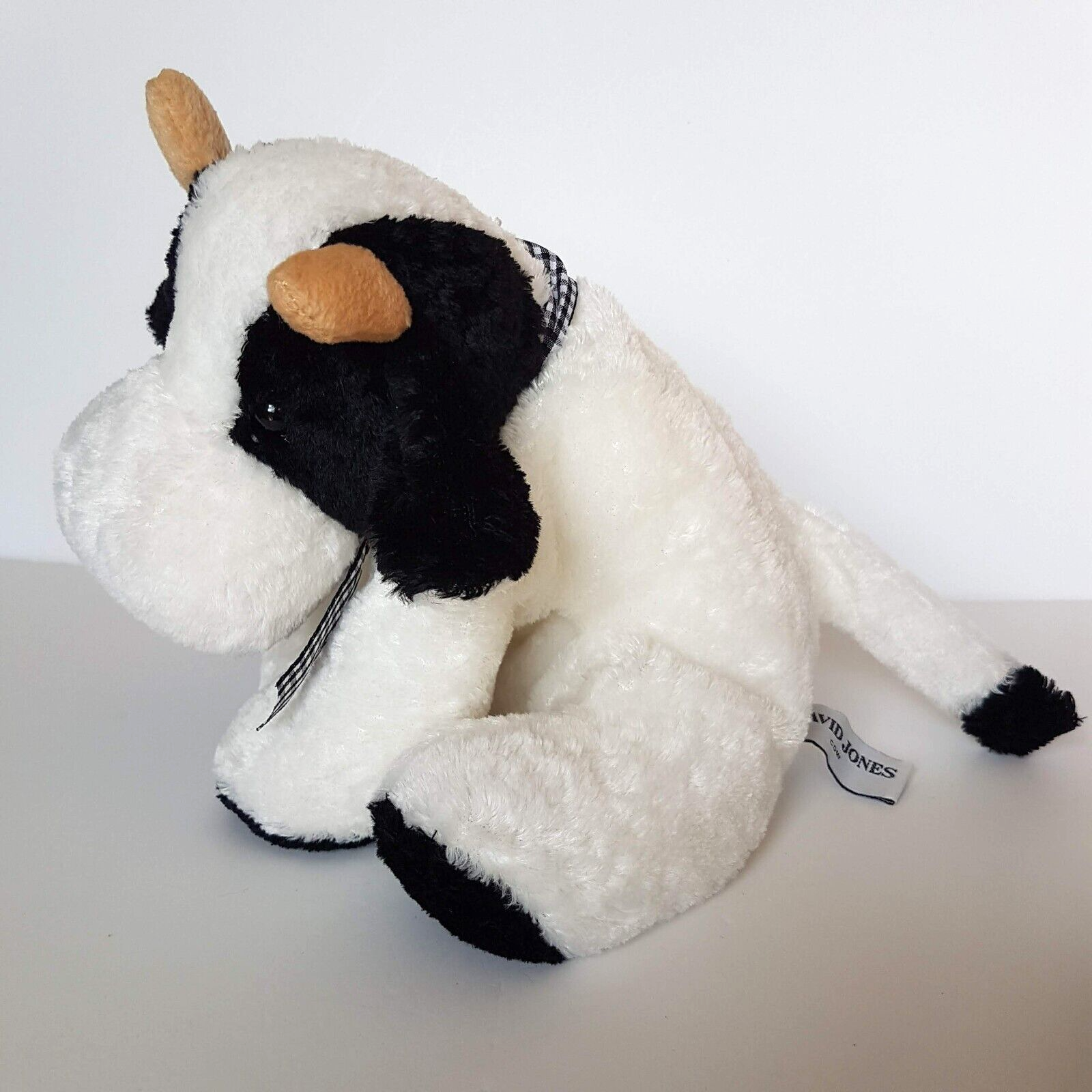 David Jones FLOPPY COW Plush Black White Stuffed Animal Farm Cuddly Soft Toy4