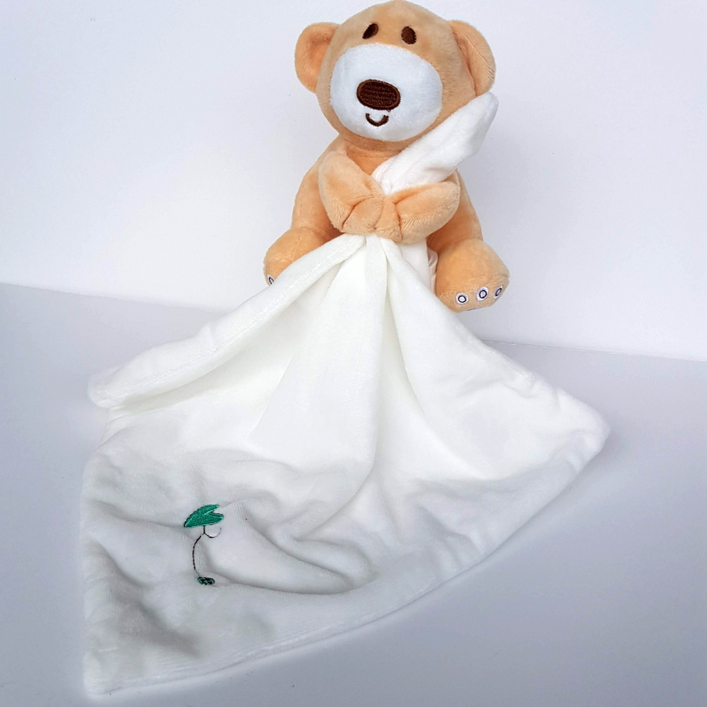 Ollie's Place BEAR LOVEY Comforter Plush Security Blanket Sleep Soft Toy Cute0