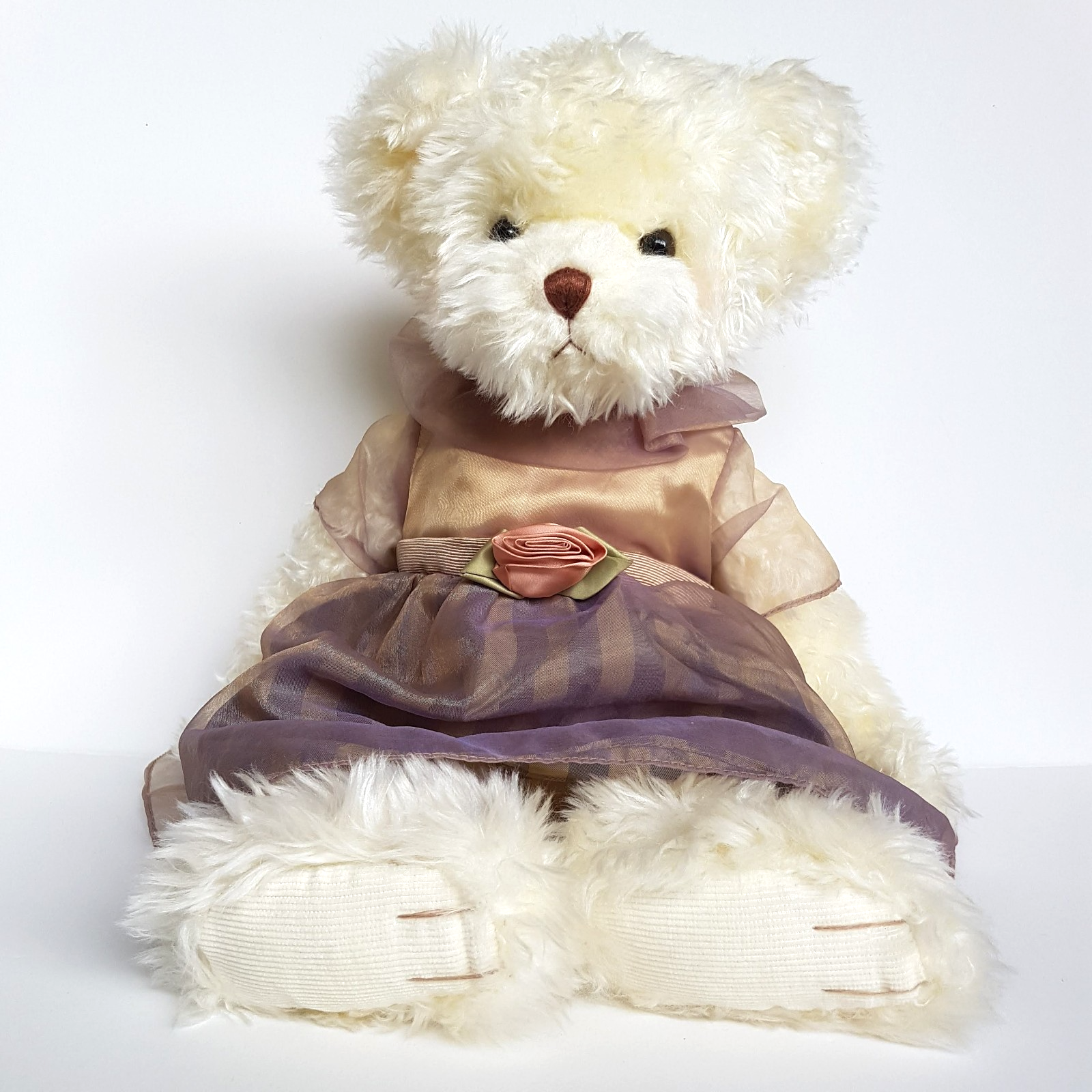 Russ CHLOE ROSE Teddy Bear 44cm Soft Toy Stuffed Animal Cute Dress Floppy Cuddly6