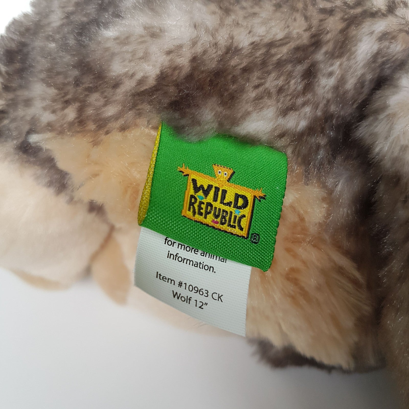 Wild Republic WOLF WILD DOG Plush 27cm Grey Soft Toy Stuffed Animal Wild Cute6