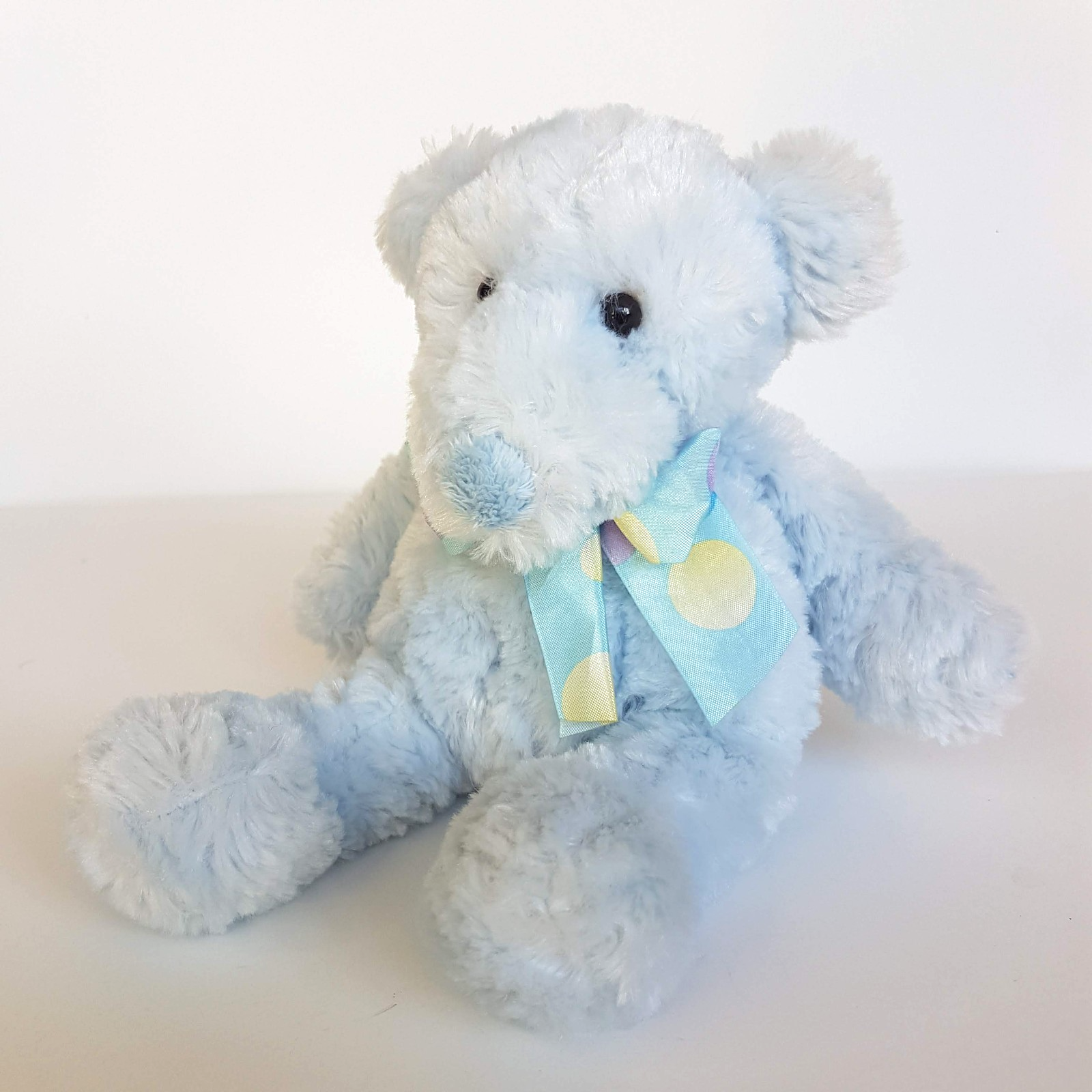 Minkplush FLOPPY BLUE LUKE Teddy Bear Tomfoolery 25cm Stuffed Animal Soft Toy0