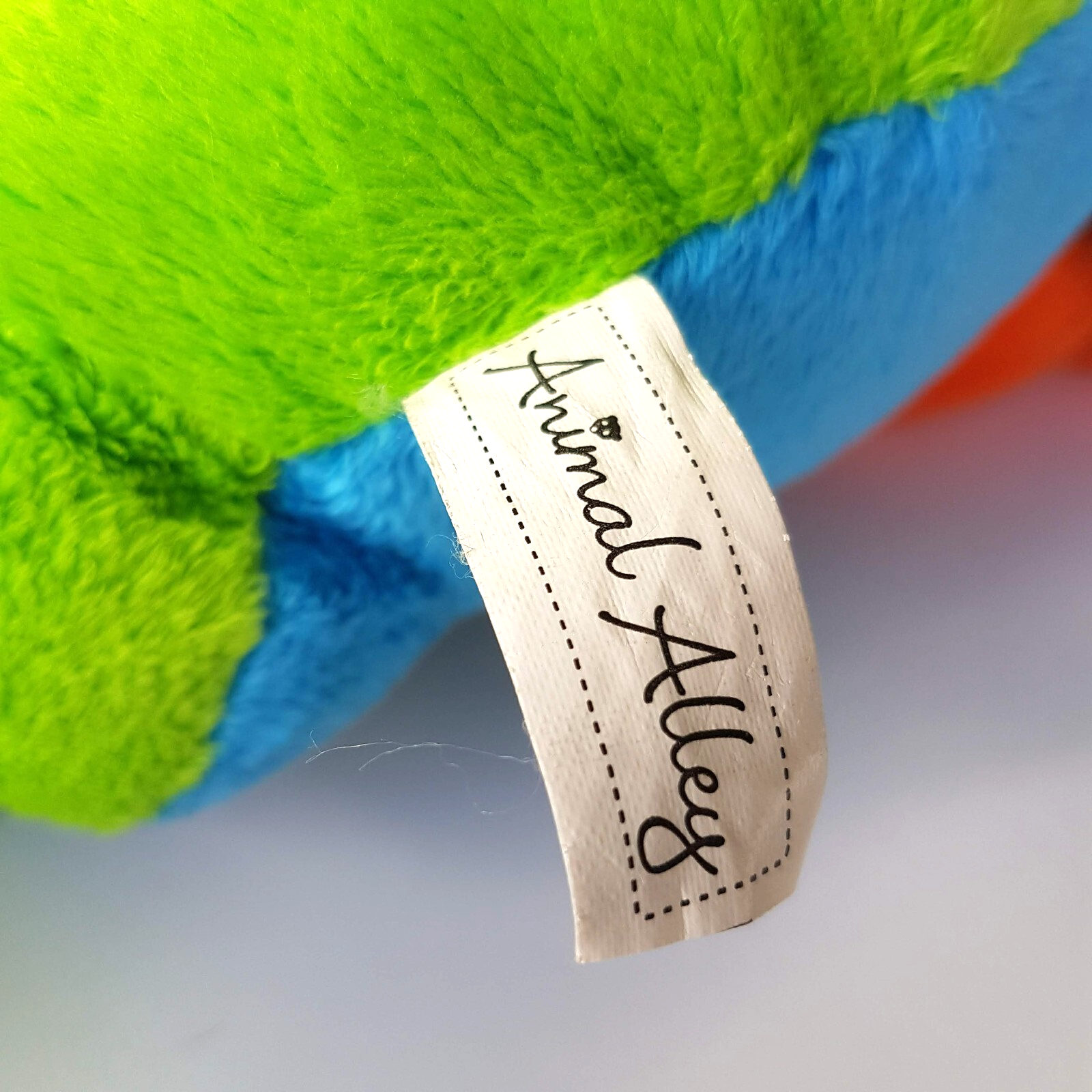 Animal Alley NEON FROG Floppy Big Feet 10" Plush Stuffed Animal Soft Toy Reptile9