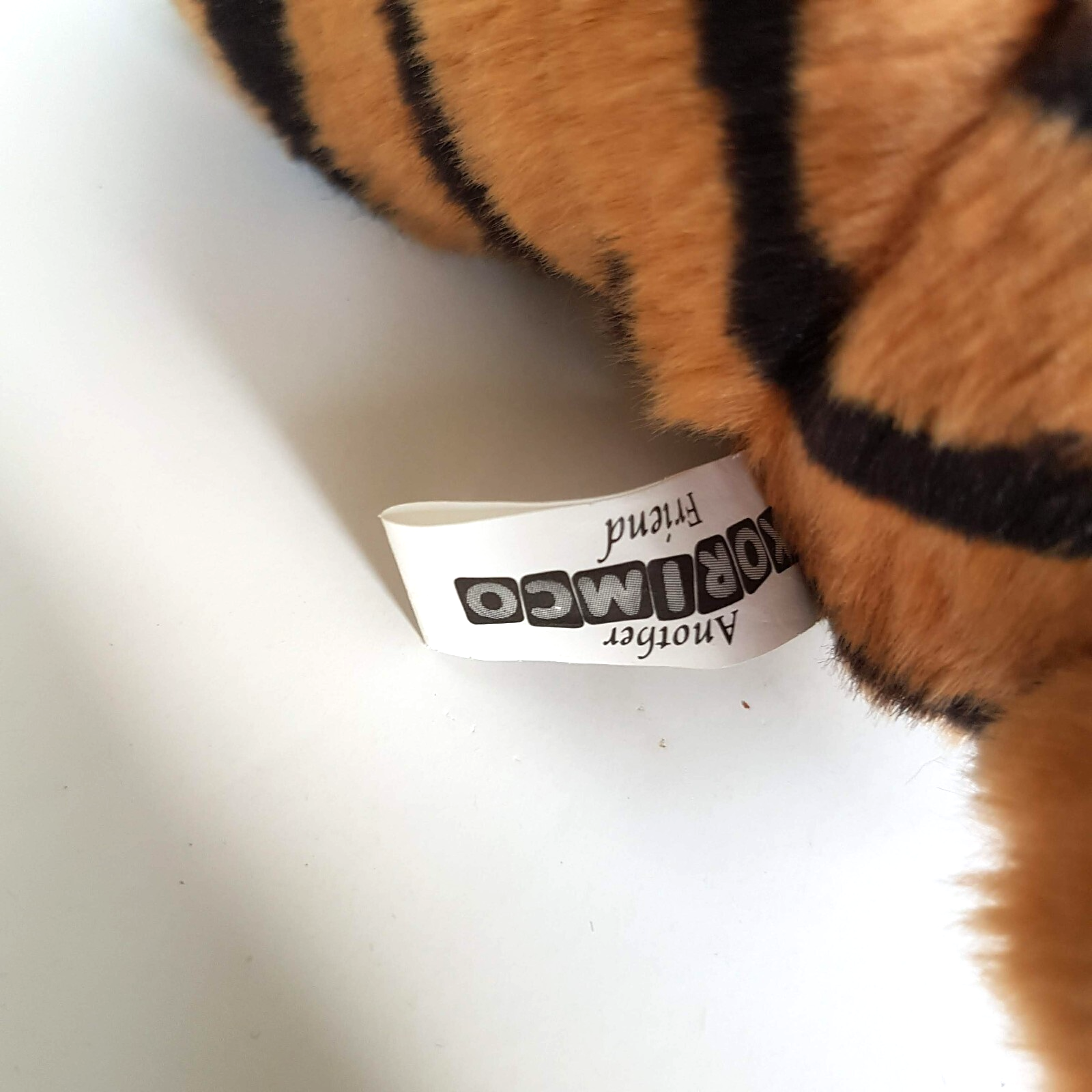 Cute TIGER WILD CAT Plush 18cm Stuffed Animal Purple Eyes Zoo Soft Toy KORIMCO6