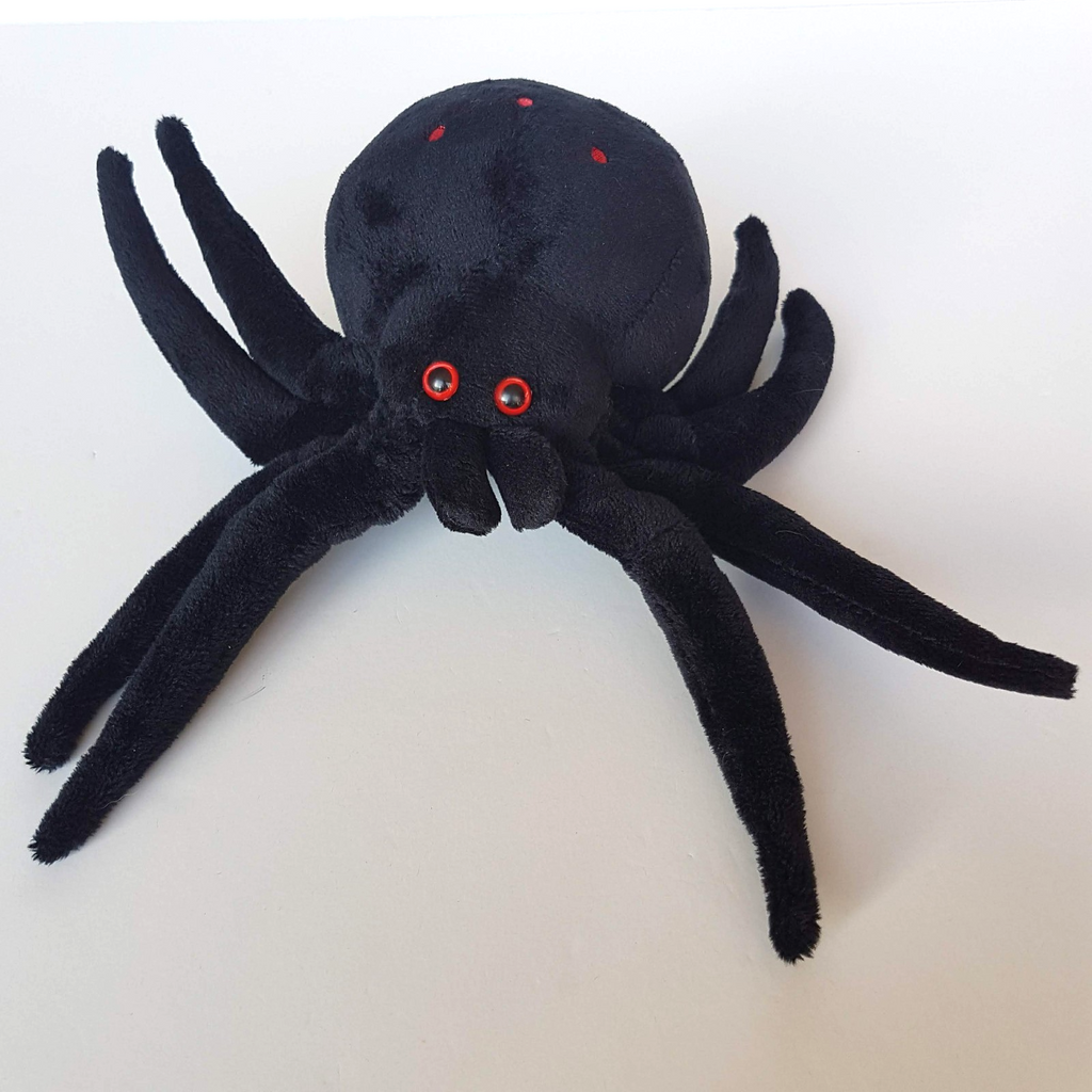 Elka Australian REDBACK SPIDER 21cm Arachnid Soft Toy Plush Stuffed Animal Bug1