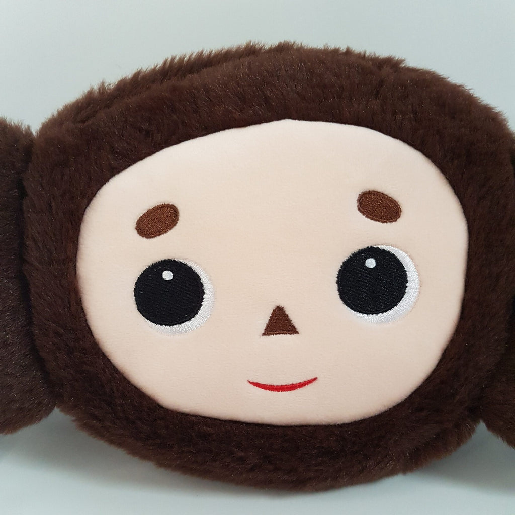 Plush CHEBURASHKA Small Shoulder Bag Character Mascot Zip Embroidered Face Cute1
