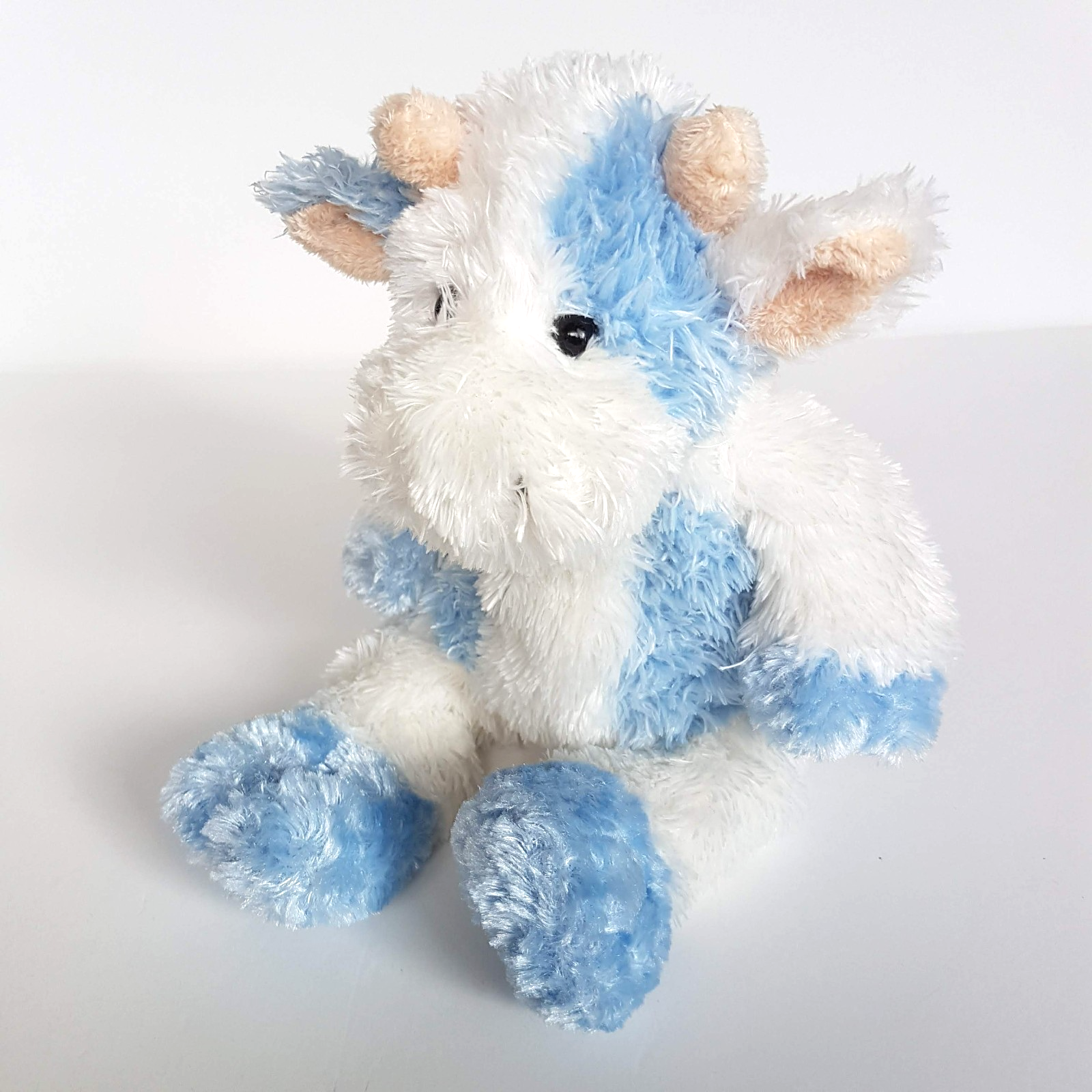 Adorable HARRODS COW BULL Floppy Plush Blue White 26cm Soft Toys Stuffed Animal3