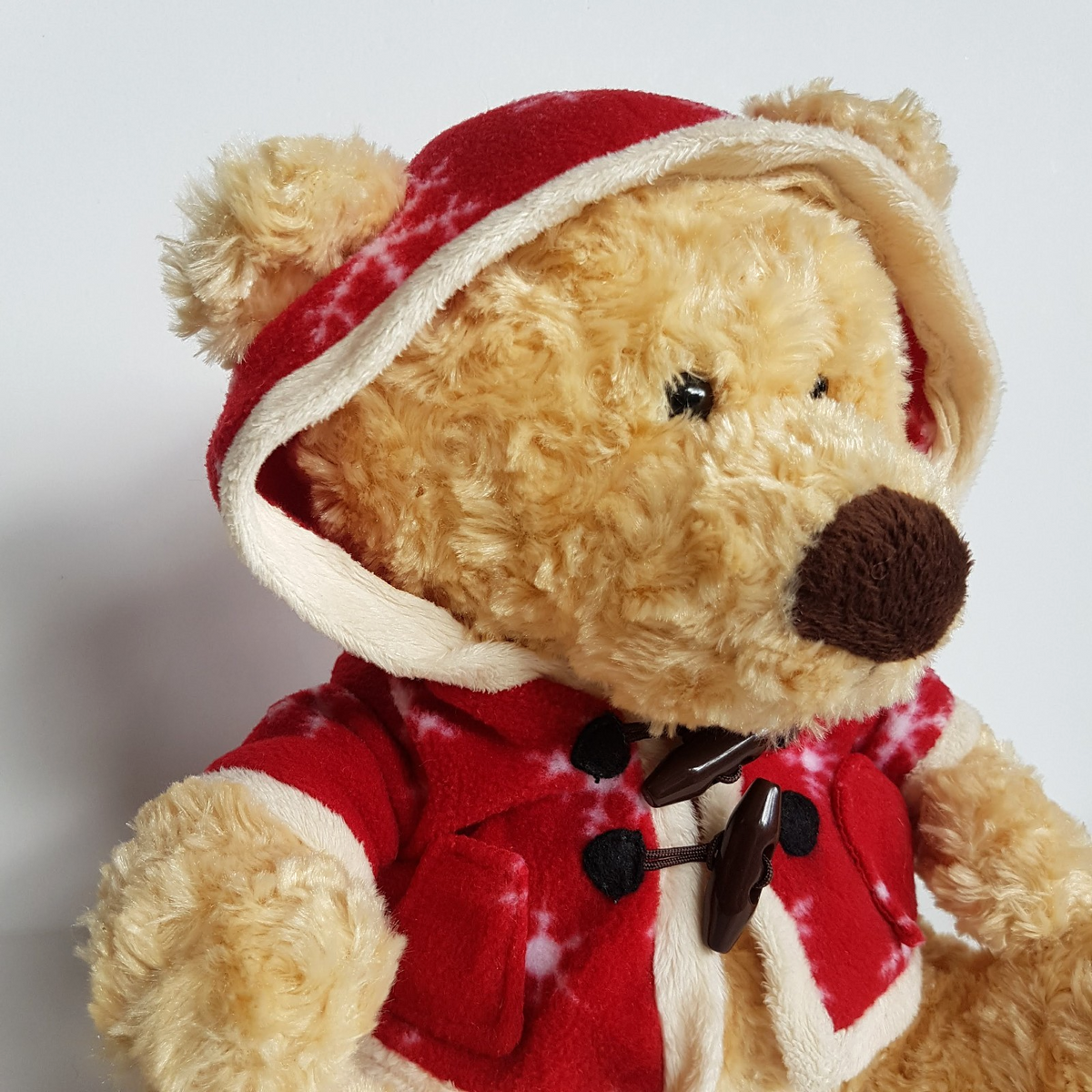 Myers Christmas 2009 BOSLEY Teddy Bear Soft Toy Plush Stuffed Animal Red Hoodie1