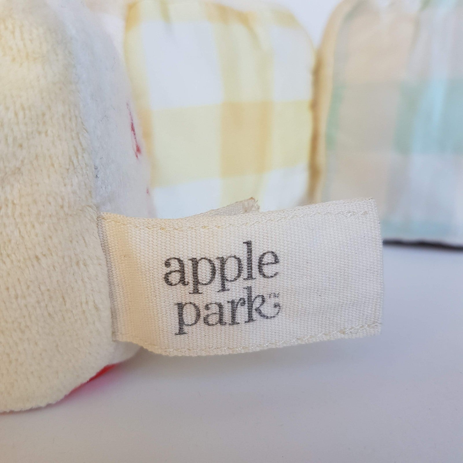 Apple Park BABY PLAY CUBES Plush RATTLE 1 2 3 Animals Activity Toy Soft Toy Cute6