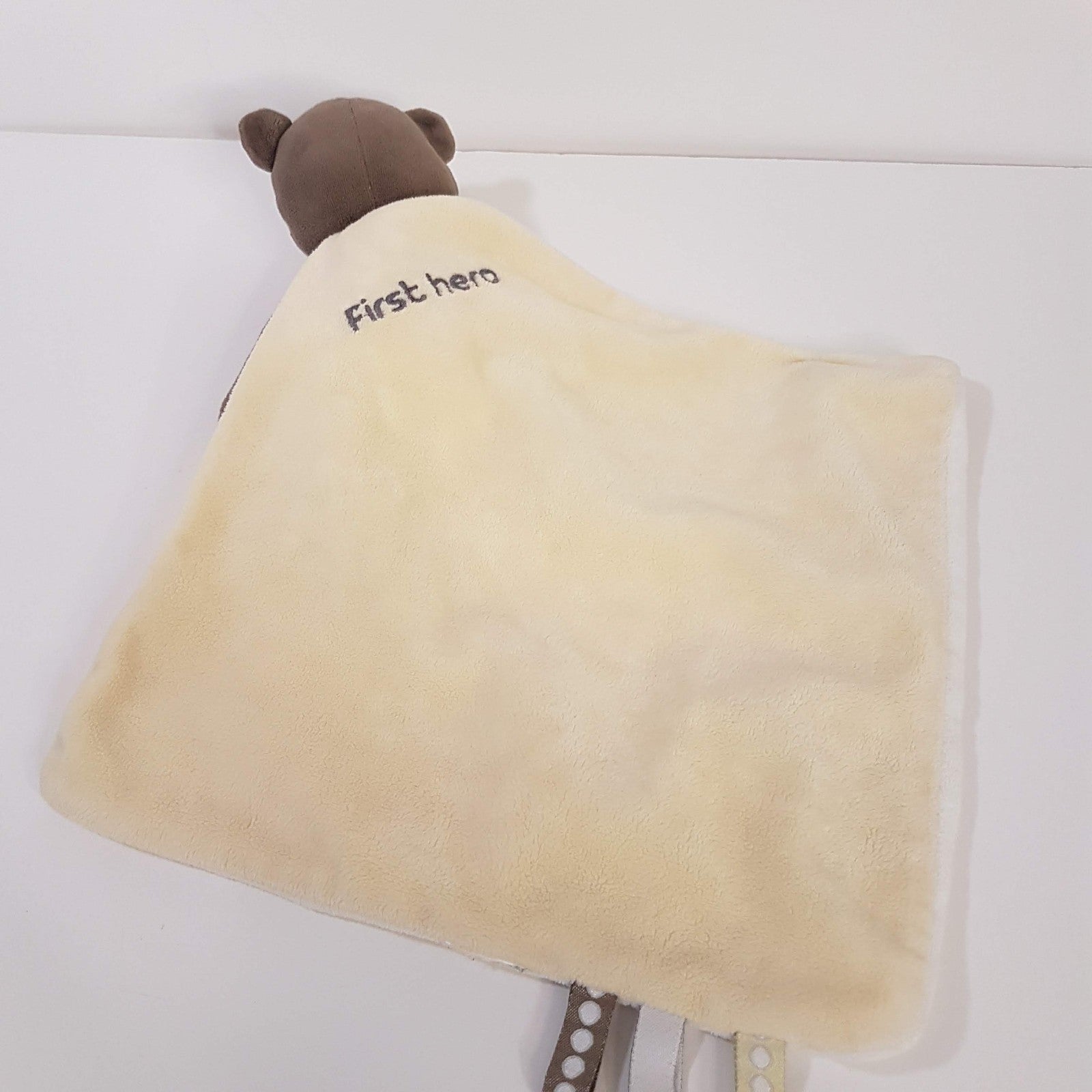 Obaibi FIRST HERO BEAR Superhero Lovey Plush Comforter Security Blanket Soft Toy3