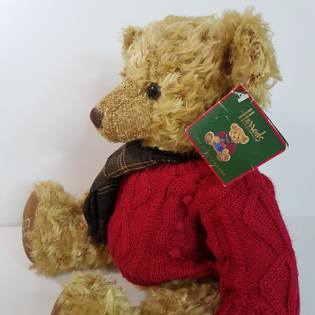 Harrods TEDDY BEAR 20th ANNIVERSARY 2005 Large Collectible Stuffed Animal Toy10