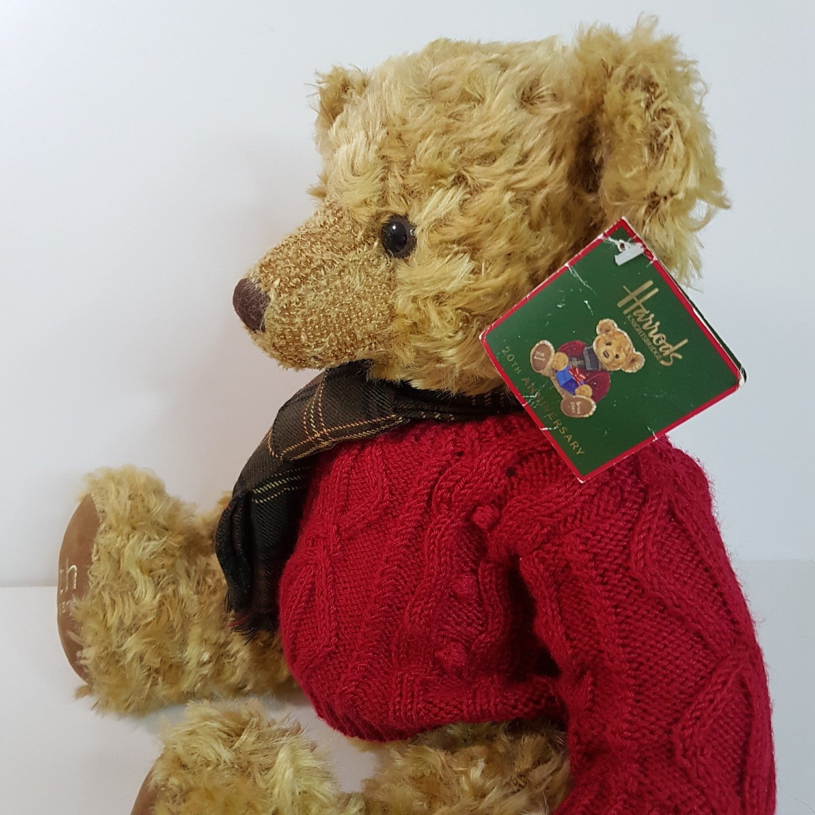 Harrods TEDDY BEAR 20th ANNIVERSARY 2005 Large Collectible Stuffed Animal Toy10