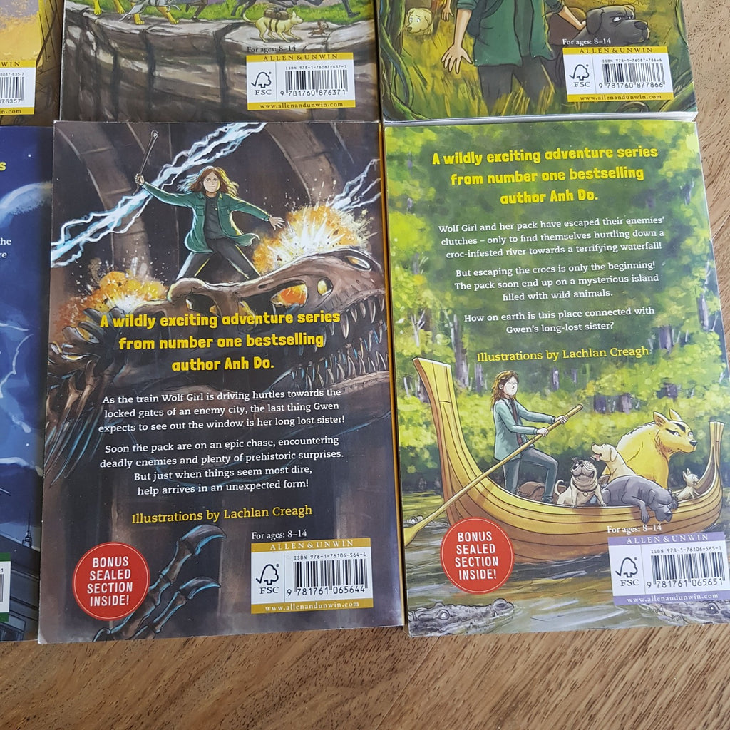 Anh Do WOLF GIRL 1 8 Fantasy Book Bundle Lot Kids Paperback Illustrated Novel14