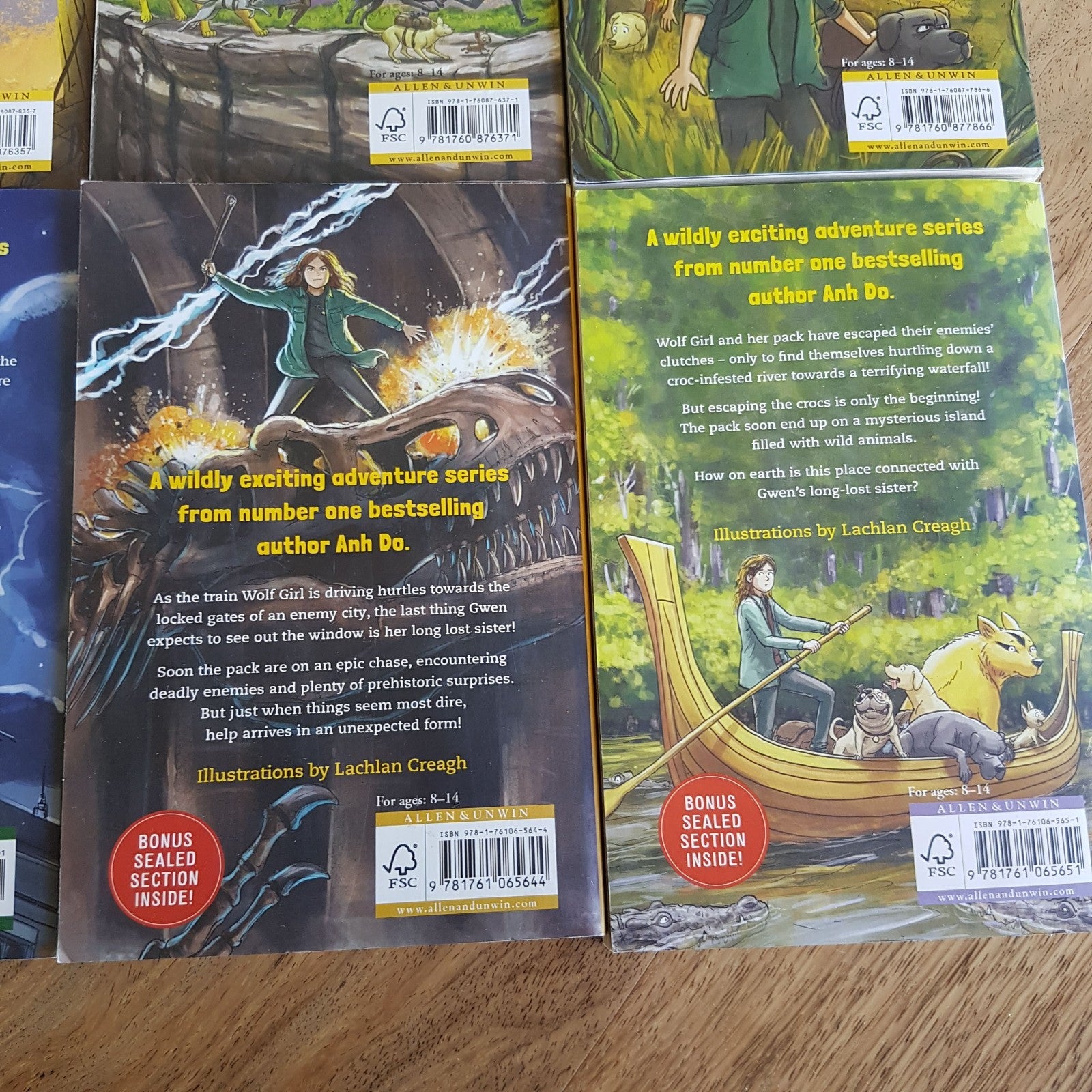 Anh Do WOLF GIRL 1 8 Fantasy Book Bundle Lot Kids Paperback Illustrated Novel14