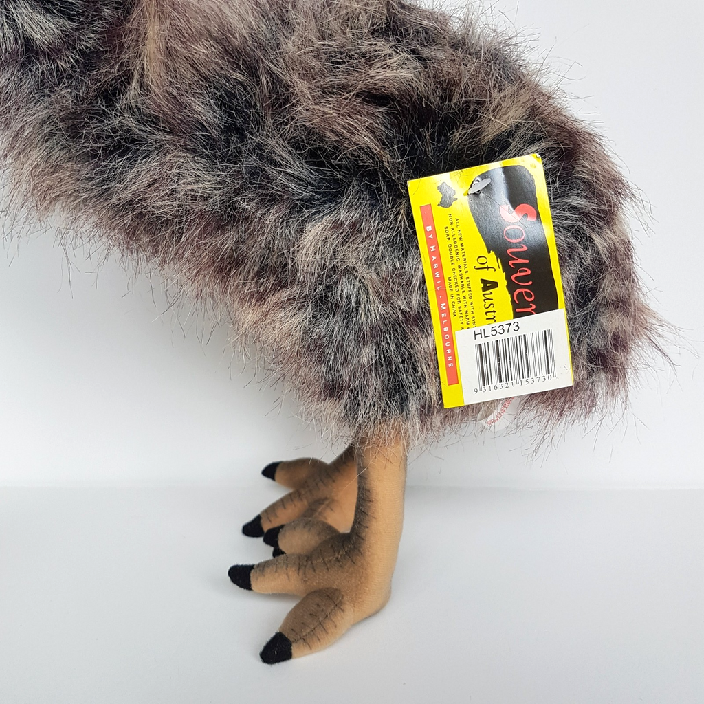 Harwil EMU 37cm Plush Bird Soft Toy Stuffed Animal Australian Native Animals TAG3