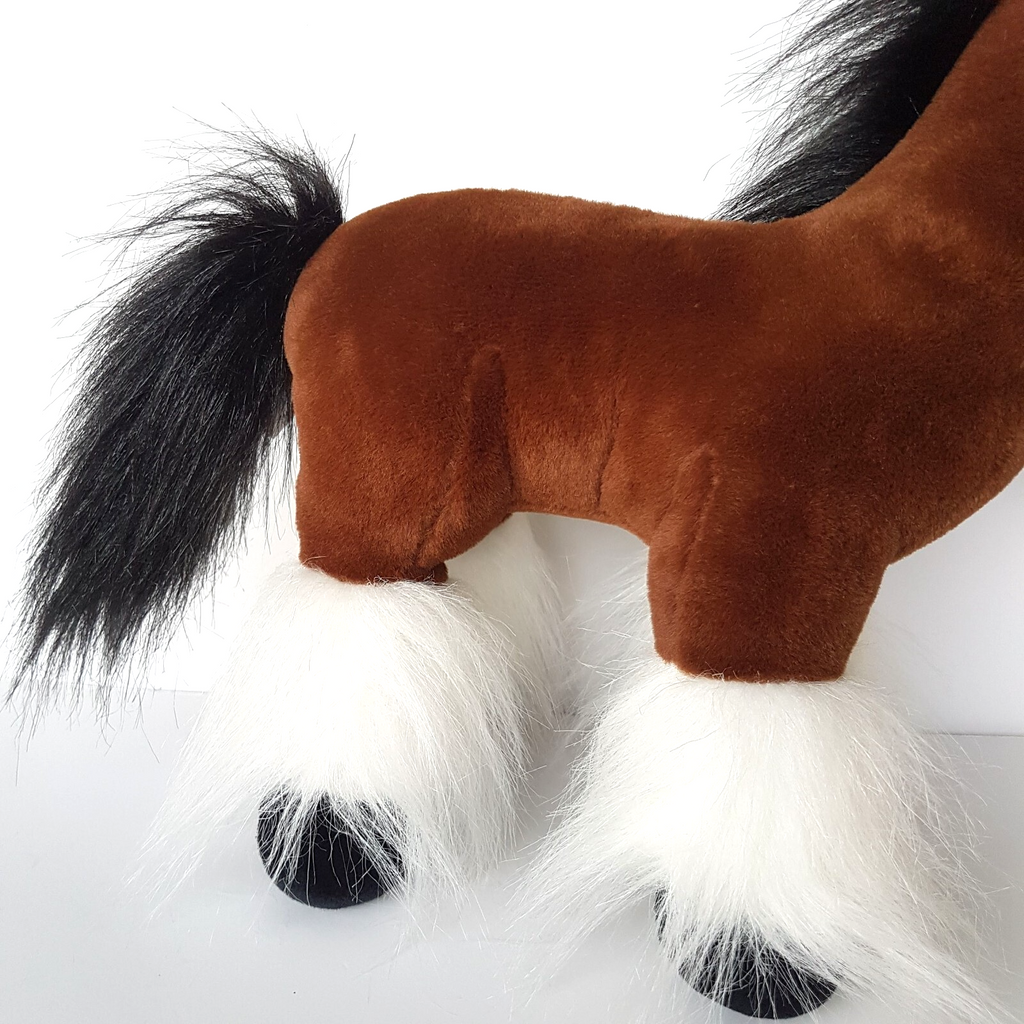 Korimco CLYDESDALE HORSE PONY Plush Stuffed Animal 30cm Equestrian Soft Toy Cute2