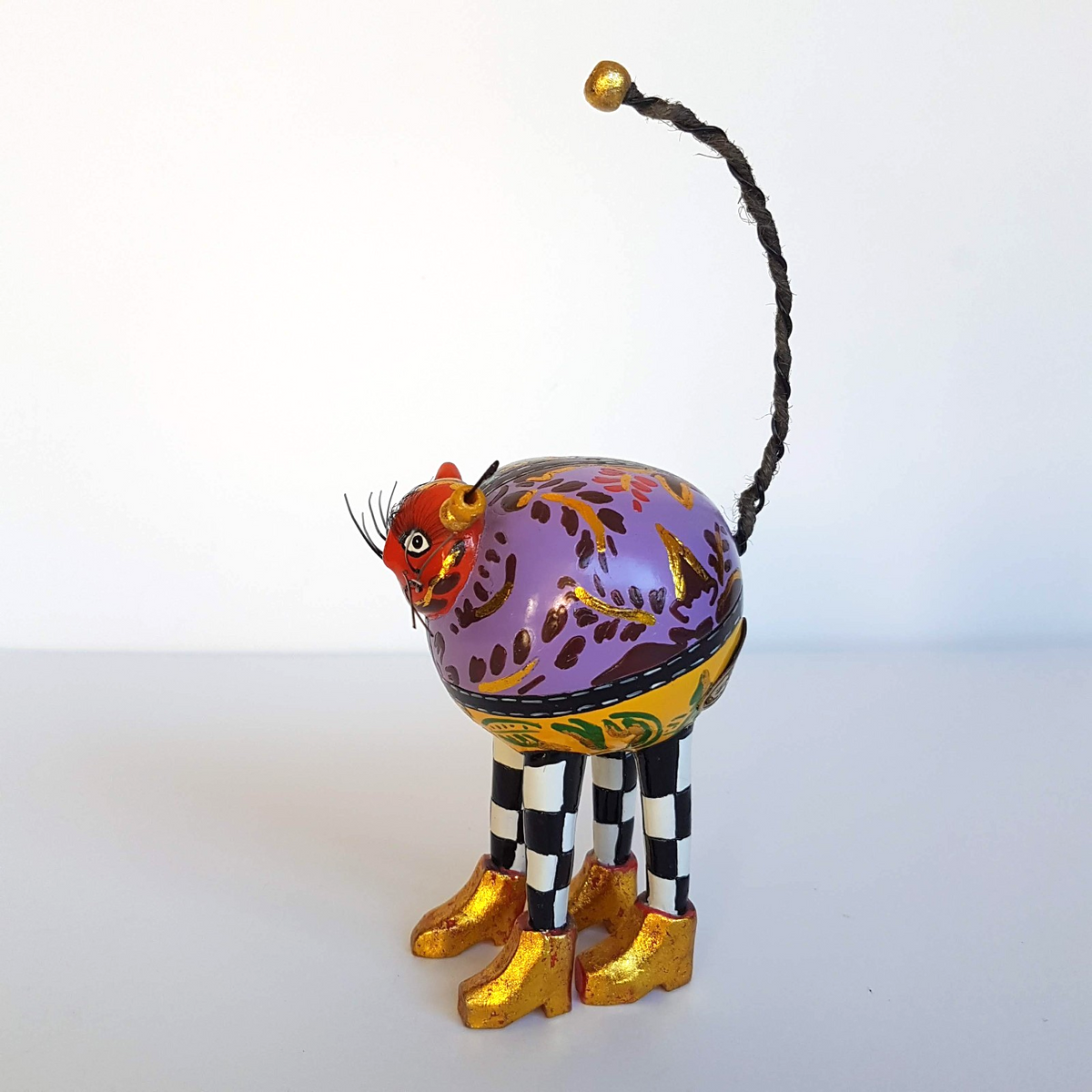 Tom's Drag HAND PAINTED CAT Thomas Hoffman Decorative Figurine Statue Sculpture2