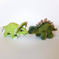 Mattel JURASSIC WORLD Dinosaur Plush Stegosaurus Triceratops SOUND Soft Toy0