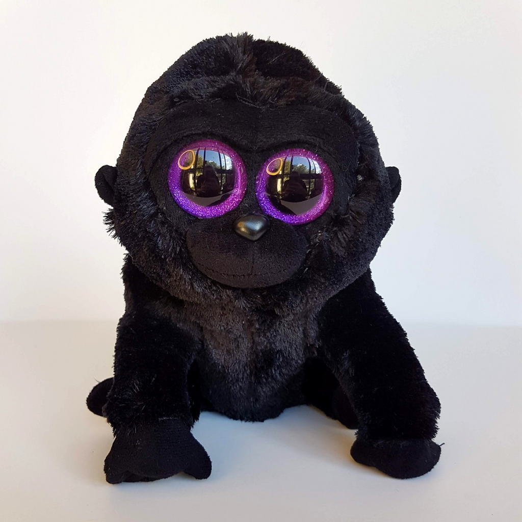 TY SILK Beanie GEORGE GORILLA Medium 23cm Black Monkey Soft Toy Stuffed Animal7