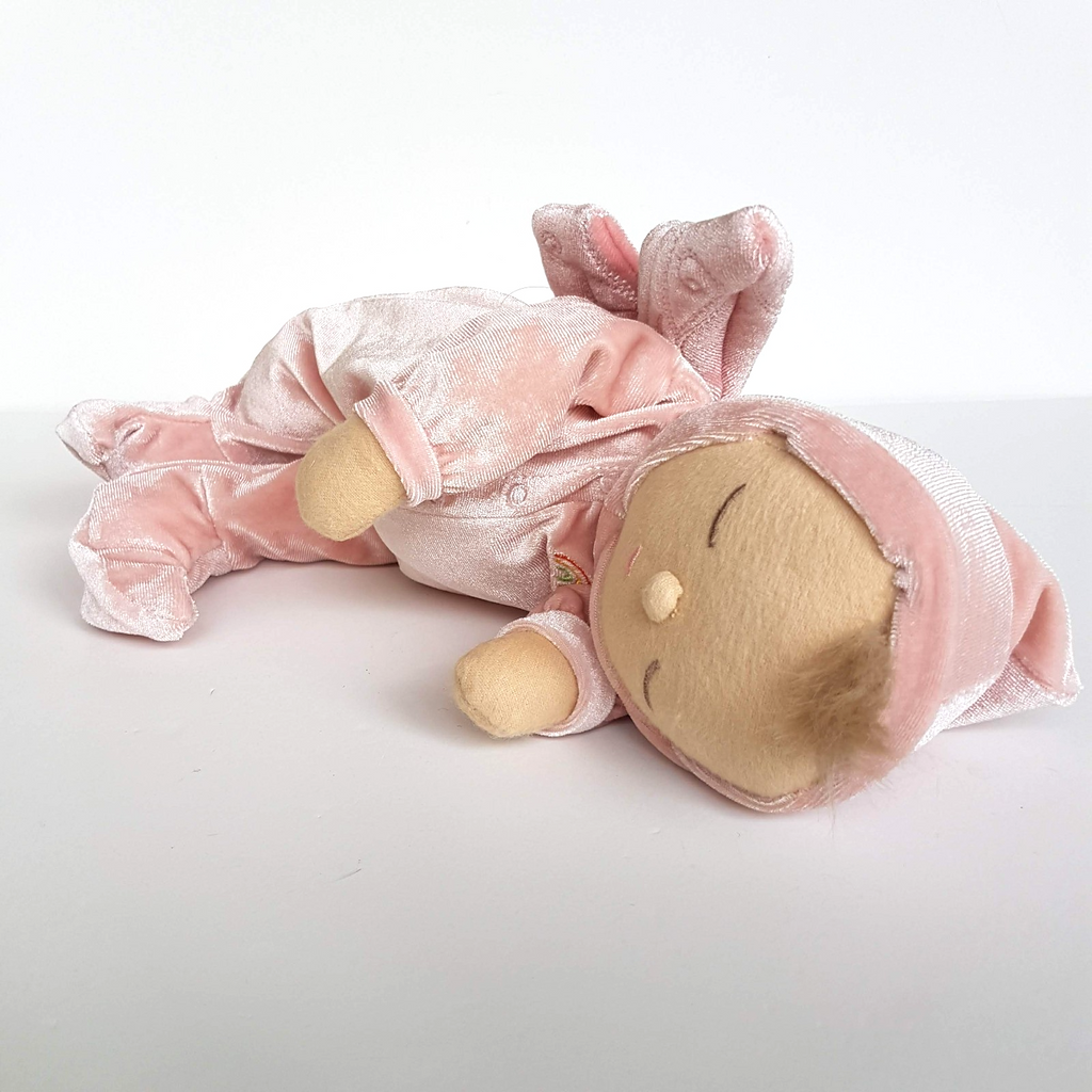 Olli Ella DOZY DINKUMS AURORA Fairy Doll Pink Plush Soft Fabric Doll Sleeping6