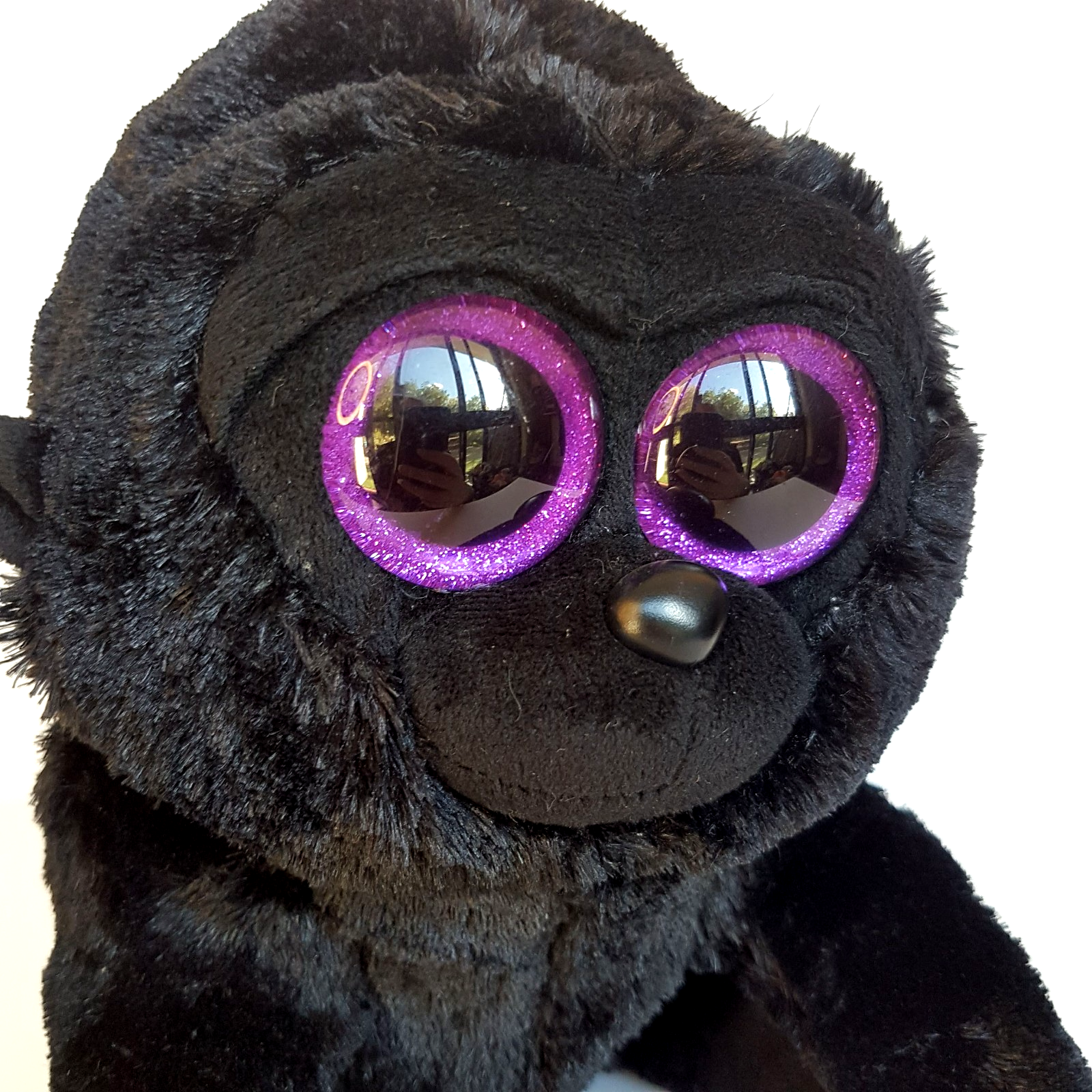 TY SILK Beanie GEORGE GORILLA Medium 23cm Black Monkey Soft Toy Stuffed Animal1