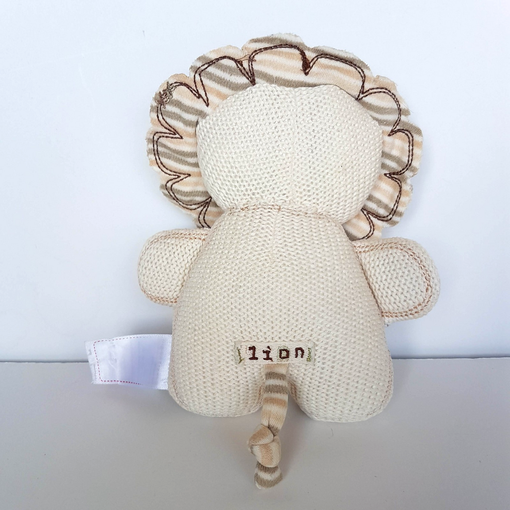 Nature's Purest LION LOVEY RATTLE Plush Knit Security Comforter Blanket Soft Toy5