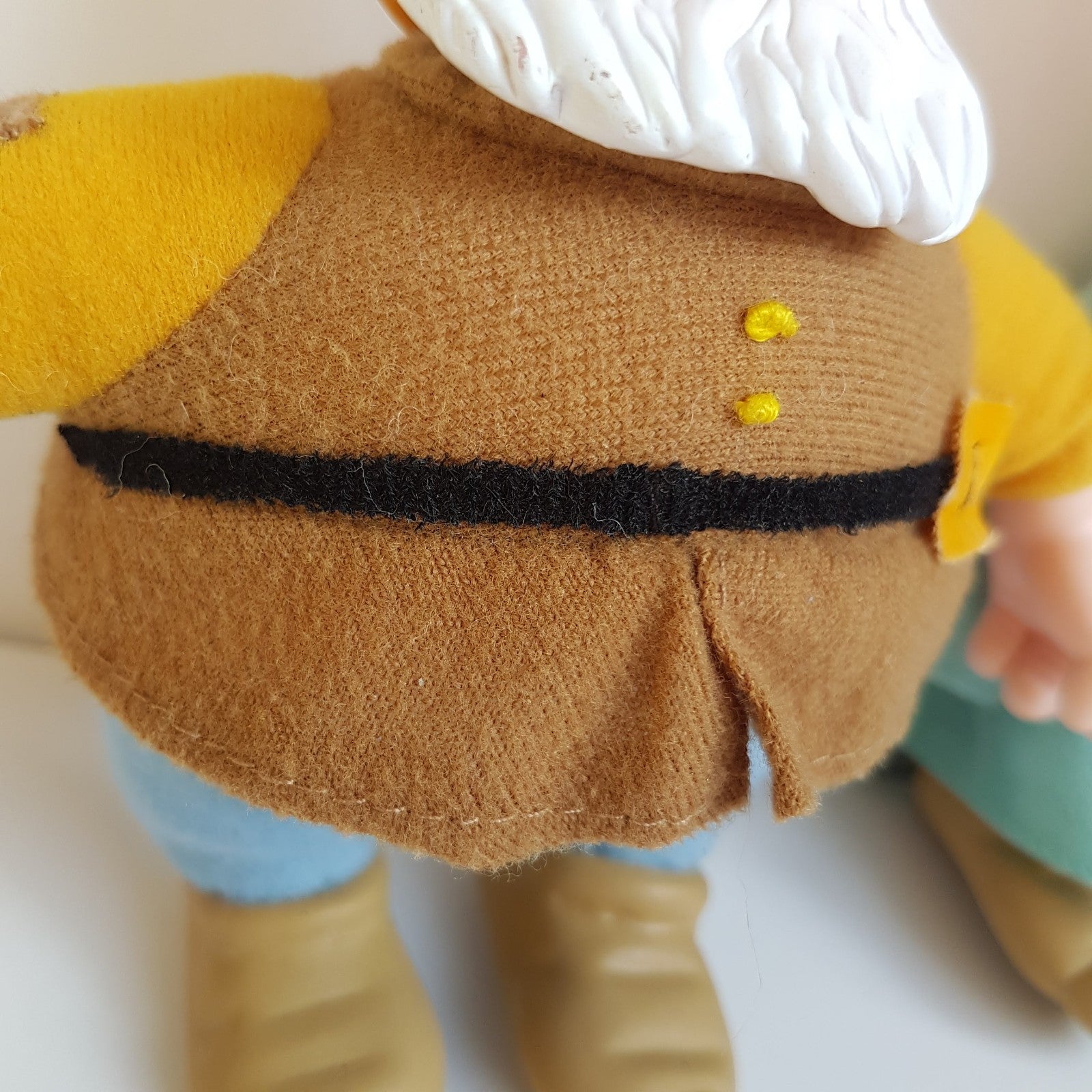Applause SEVEN DWARFS Rubber Face Plush Soft Toy Dopey Bashful Happy Vintage Toy6