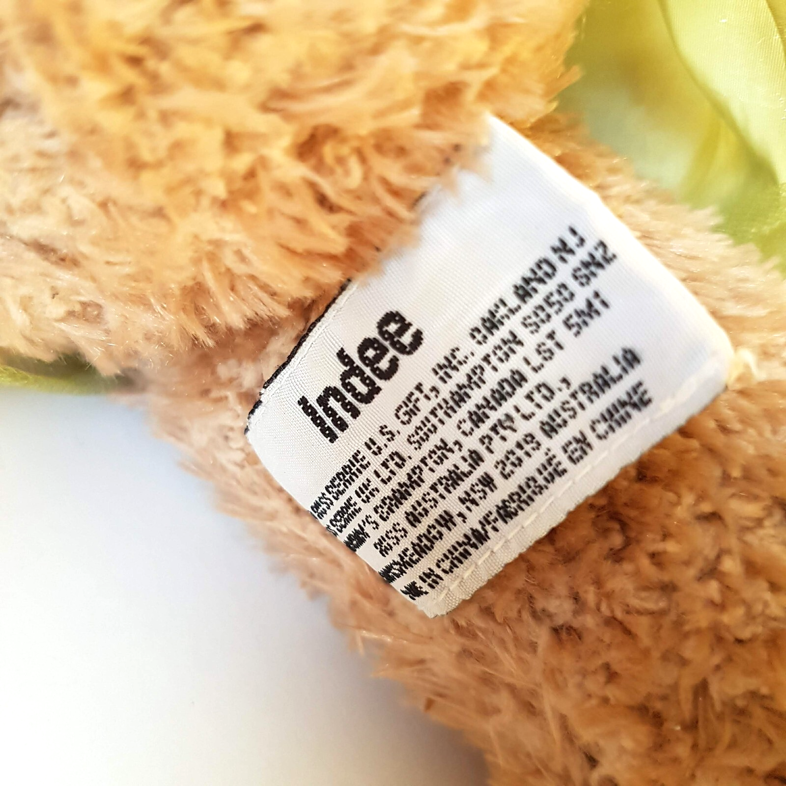 Russ INDEE Teddy Bear Plush 43cm Dress Stuffed Animal Soft Toy Pretty Unique14