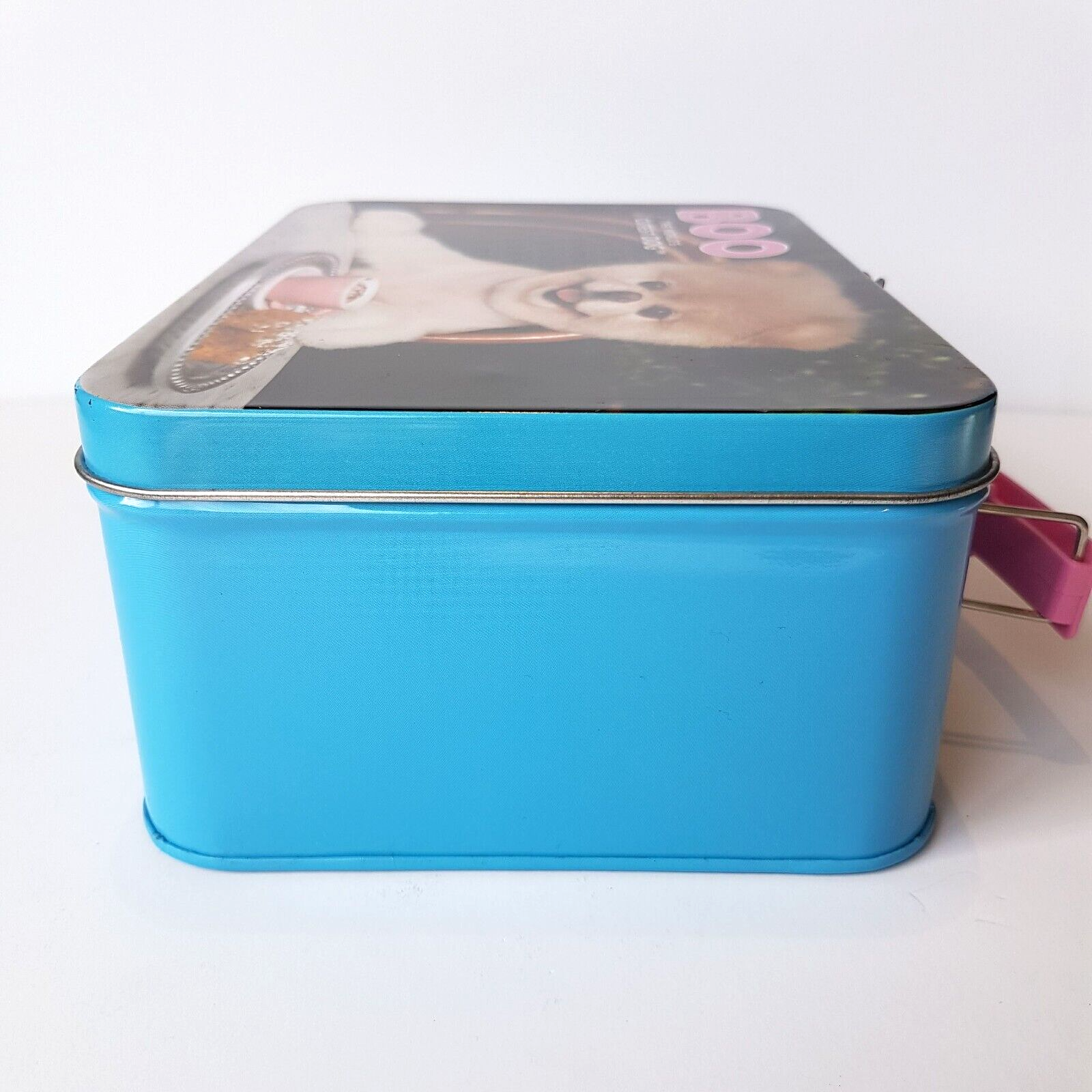 BOO DOG Collectible Metal Lunch Box Carry Tin Pomeranian School Carry Box Dogs5
