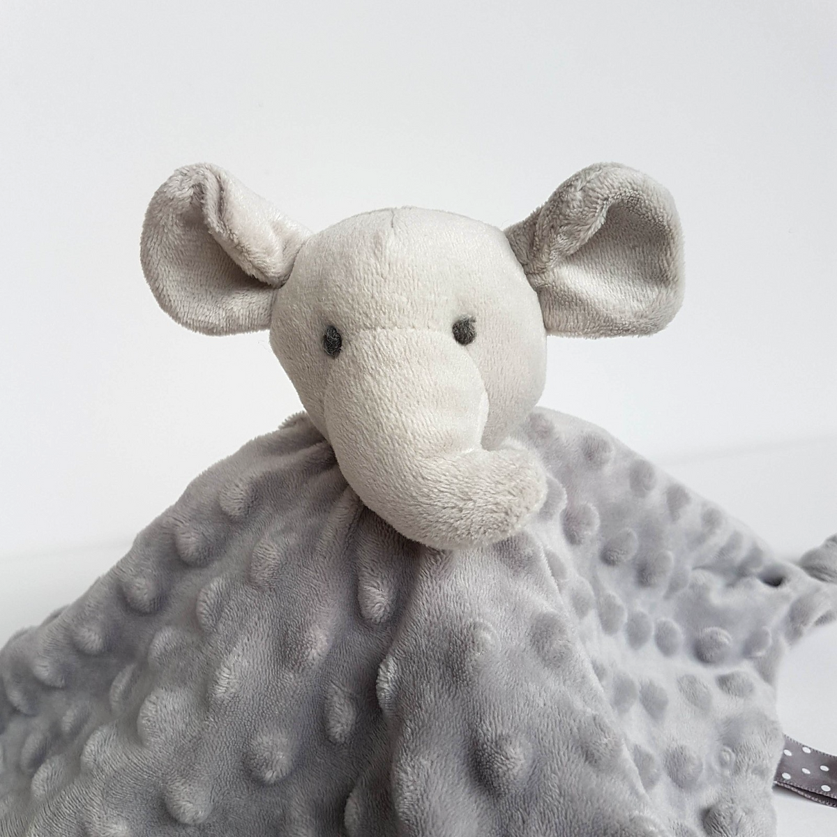 Kaiser GREY ELEPHANT Lovey Security Comforter Sleep Toy Minky Dot Soft Toy Cute1
