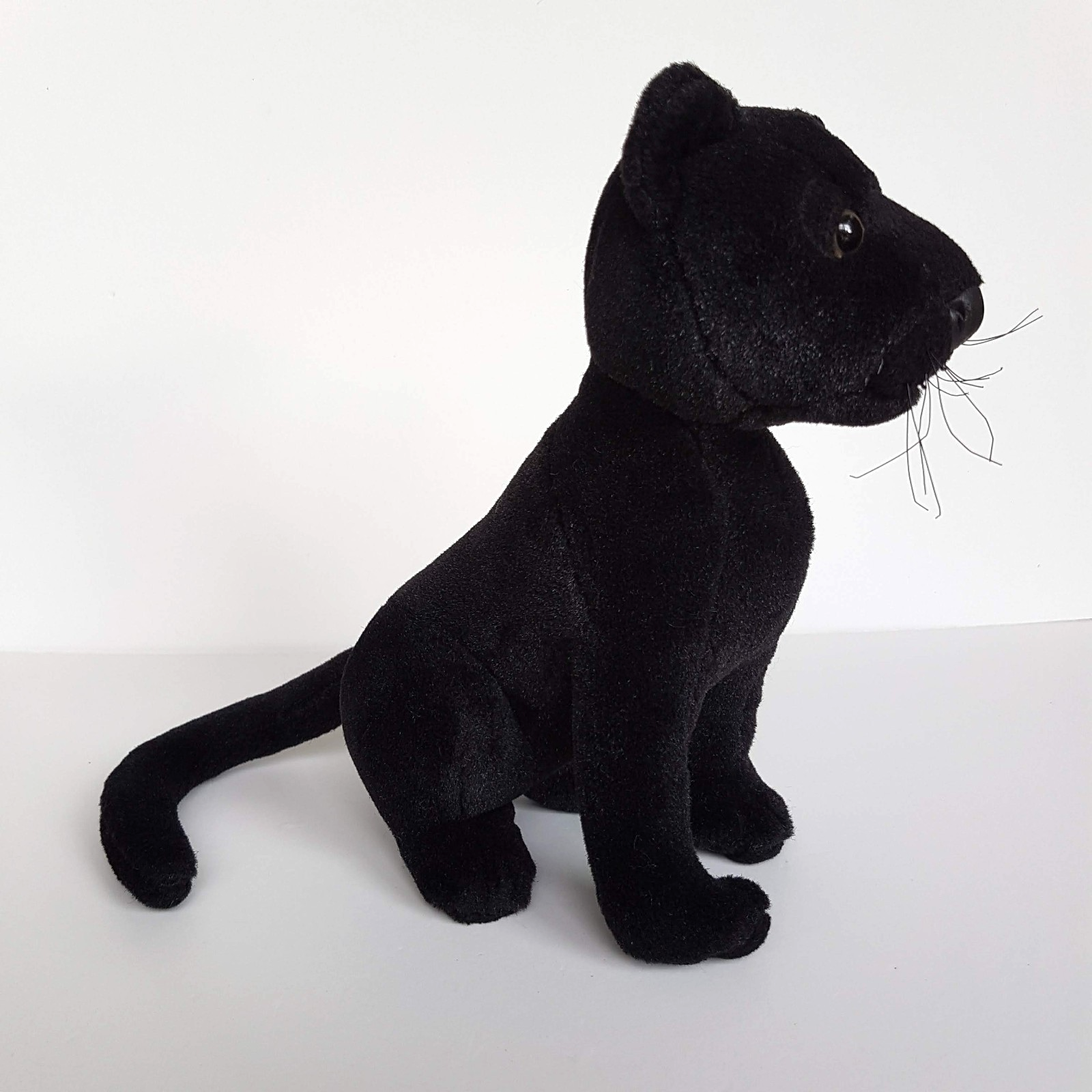 Hansa BLACK PANTHER PUMA Wild Cat 24cm Stuffed Animal Melbourne Zoo Soft Toy1