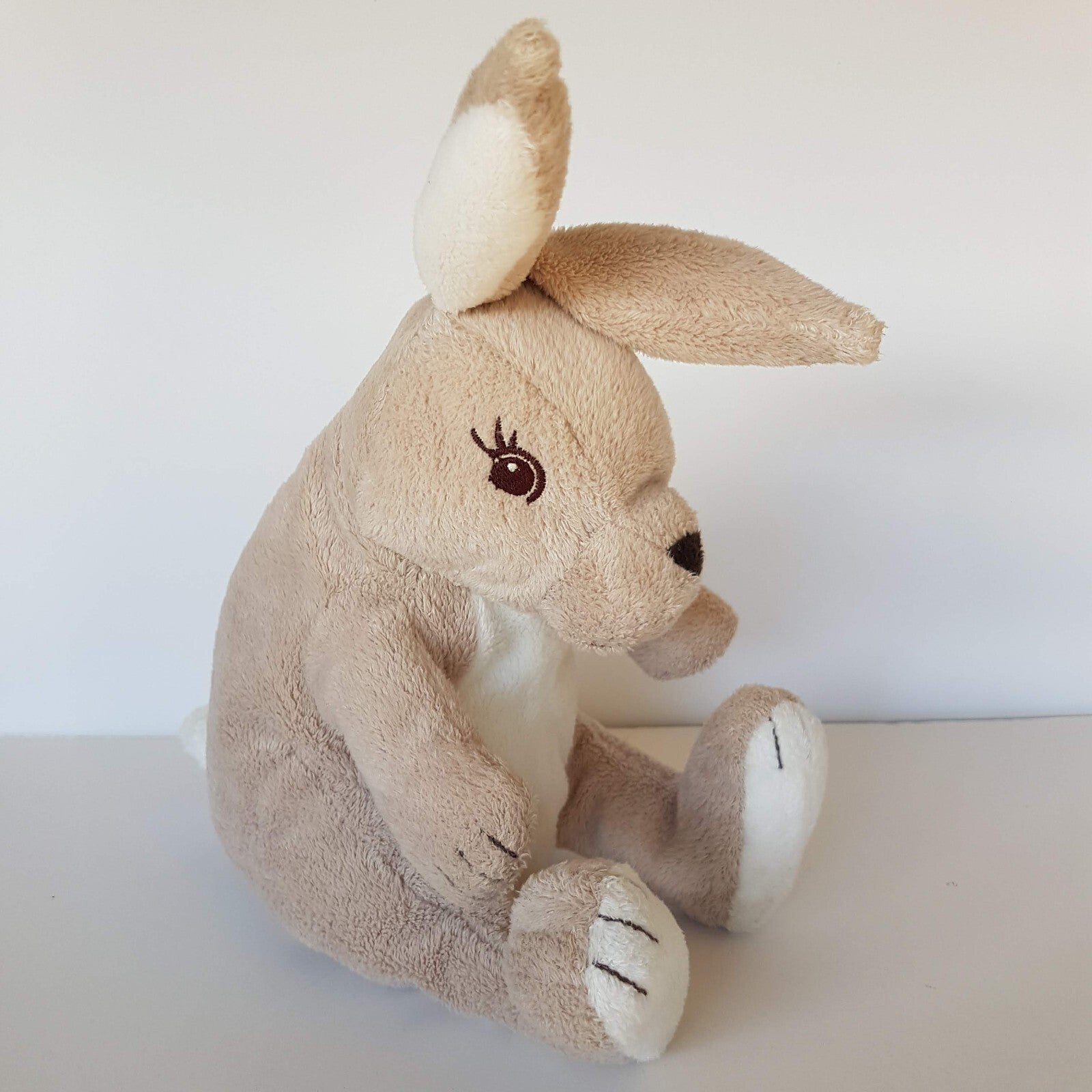 Ikea GOSIG KANIN Bunny Rabbit Grey Sitting Plush Stuffed Animal 21cm Soft Toy0
