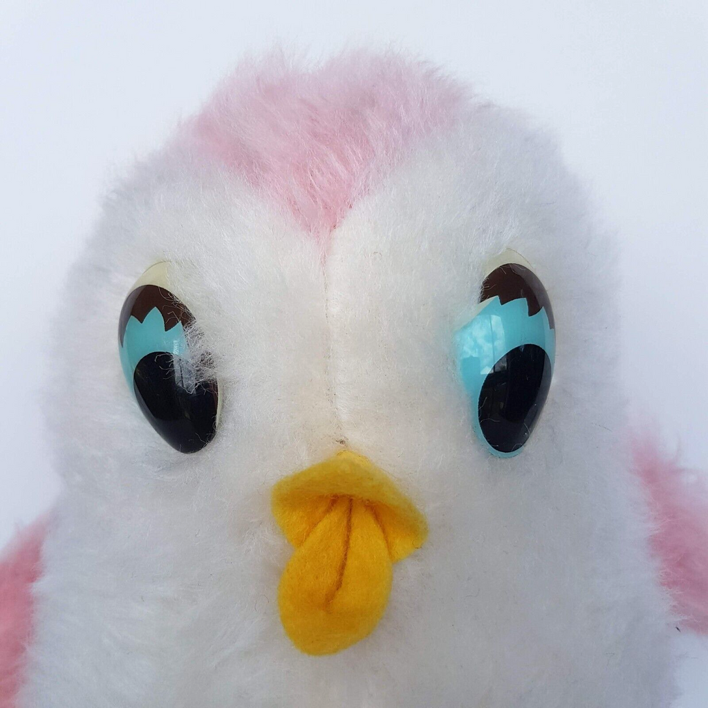 Vintage BABY CHICKEN Bird Plush 9” Stuffed Animal Soft Toy Carnival Style Cute1