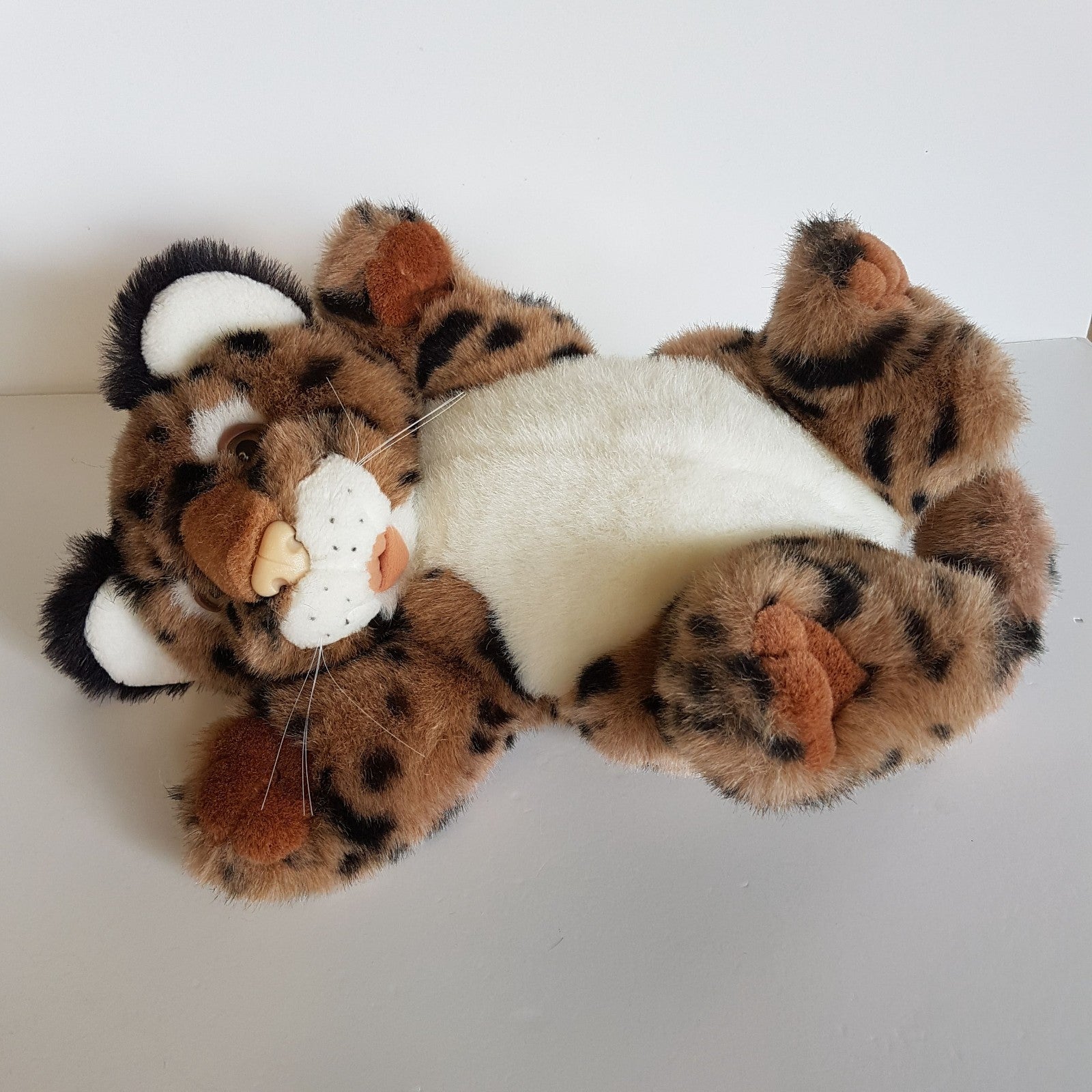 RARE Vintage CHEETAH LEOPARD WILD CAT CUB Plush Soft Toy Stuffed Animal Jungle2