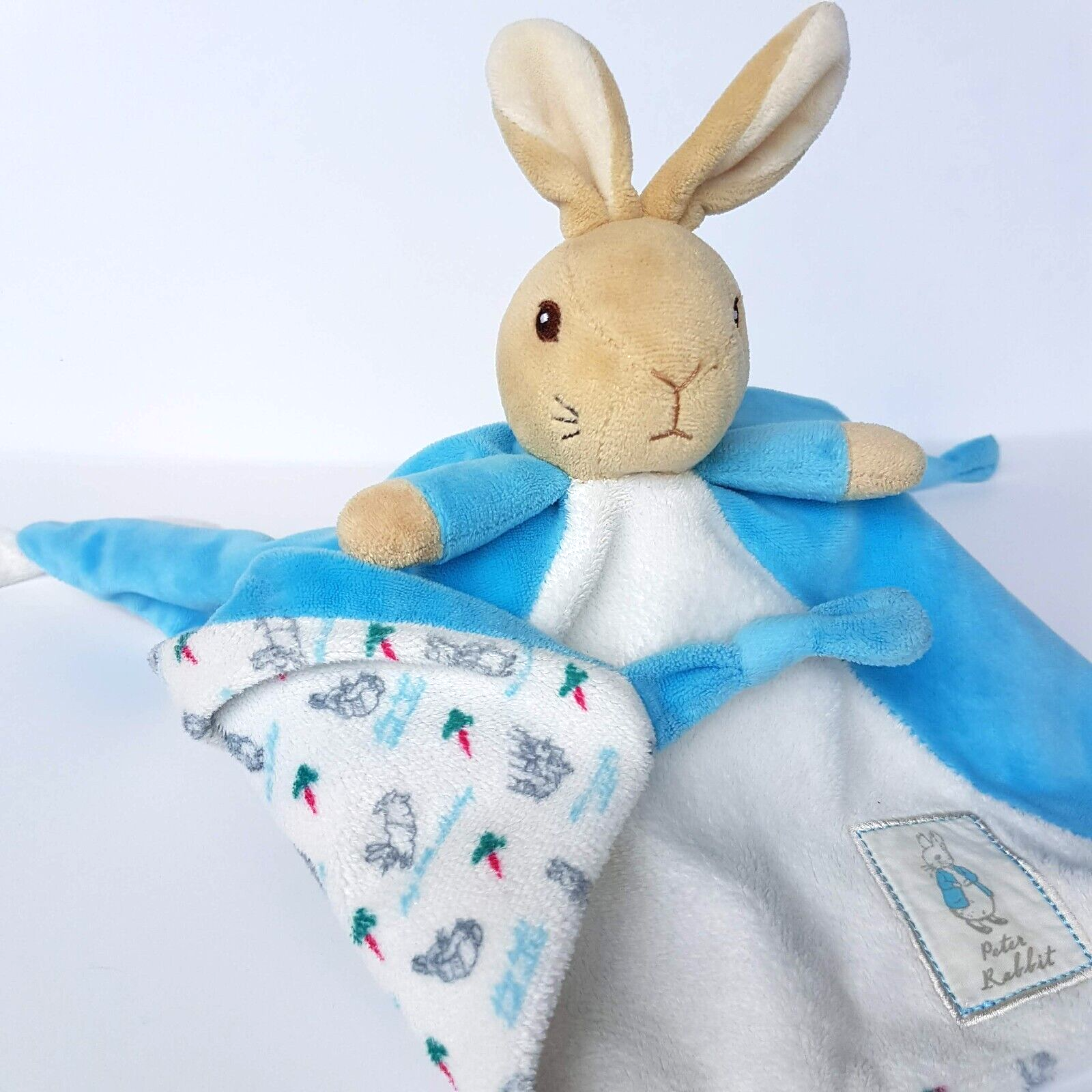 Peter Rabbit BABY TOY BUNDLE Plush Lovey Security Blanket Comforter & Rattle Toy8