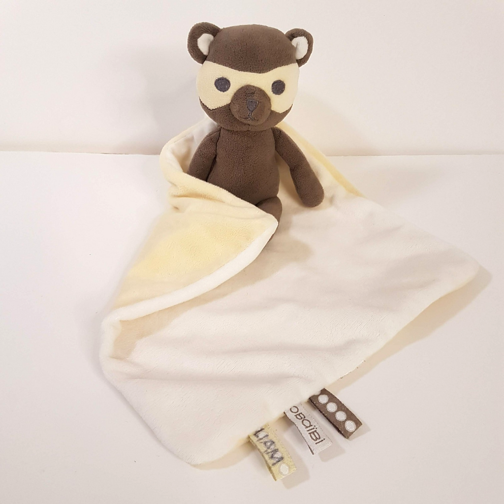 Obaibi FIRST HERO BEAR Superhero Lovey Plush Comforter Security Blanket Soft Toy0