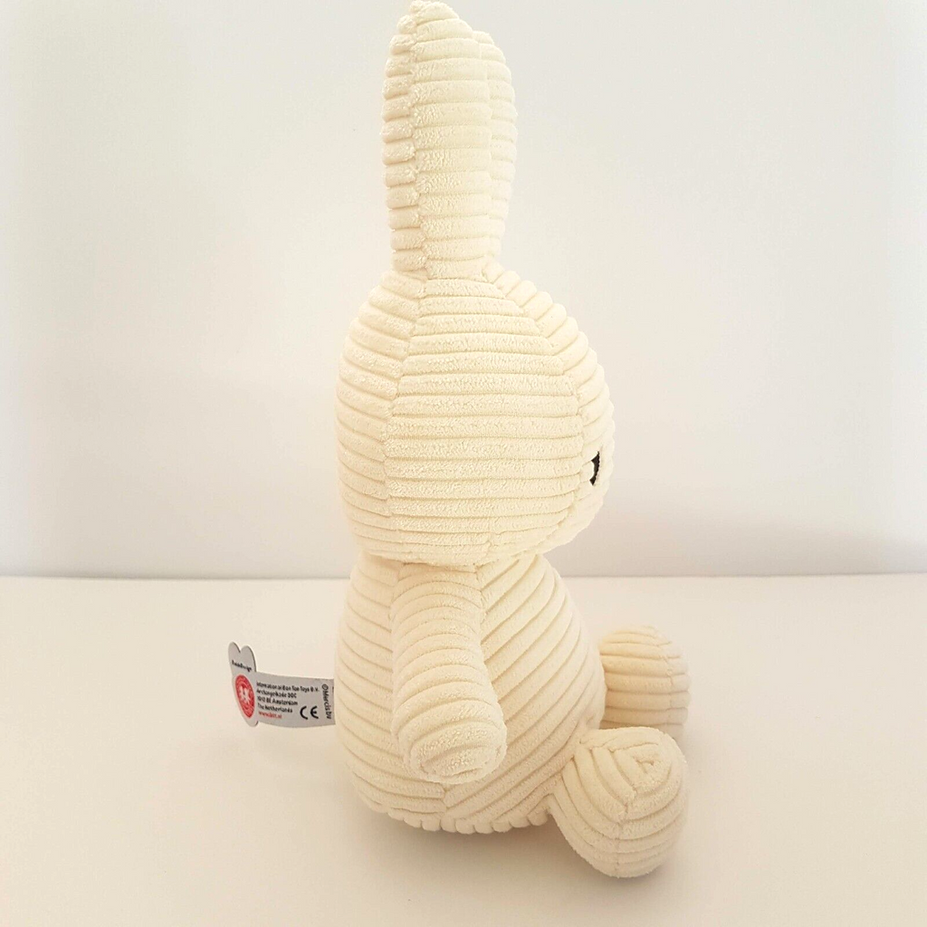 MIFFY Nijntje Corduroy Bunny Rabbit Plush Cream 9.5” Stuffed Animal Soft Toy3