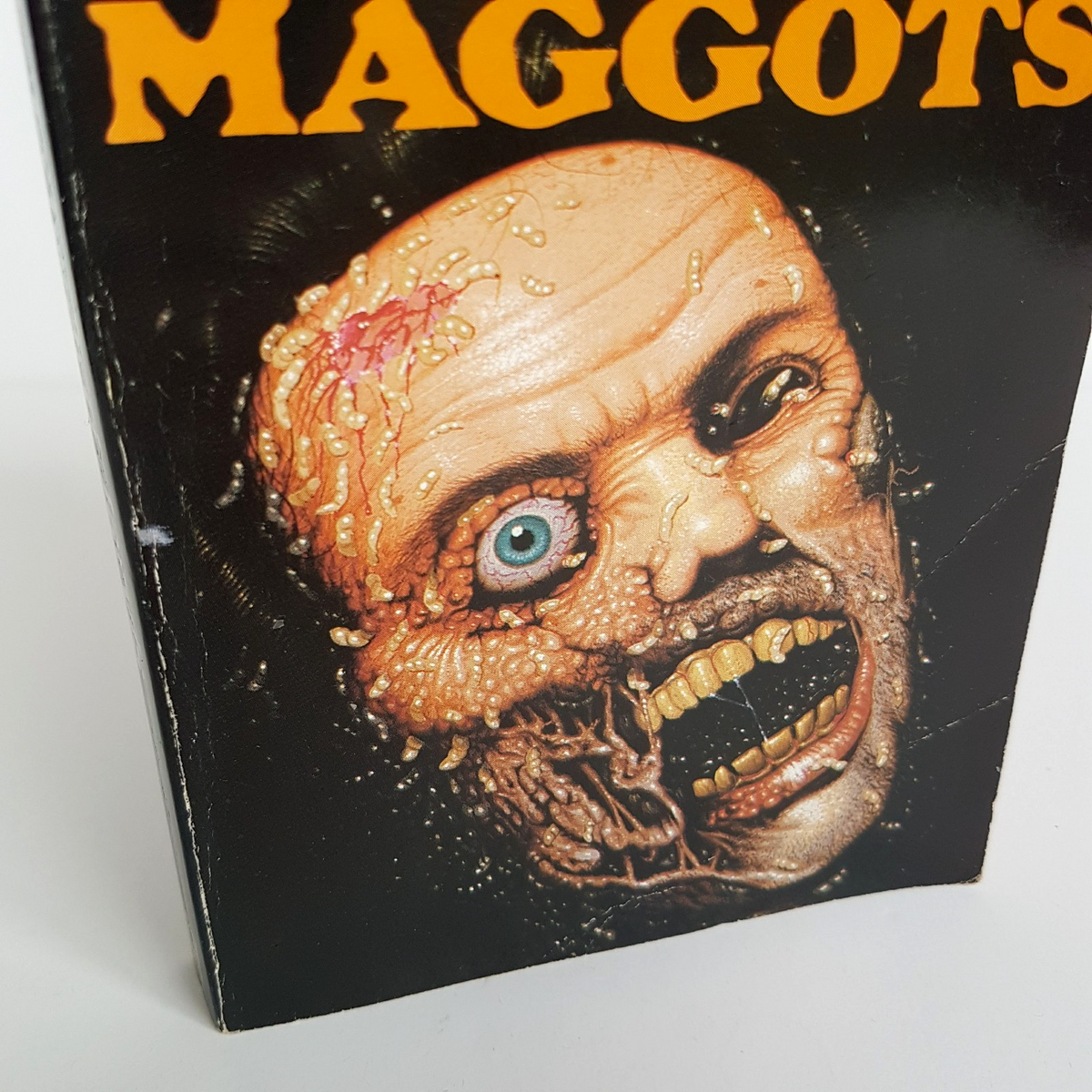 Rare 1986 MAGGOTS Edward Jarvis Book Horror Paperback Scary Novel Collectible2