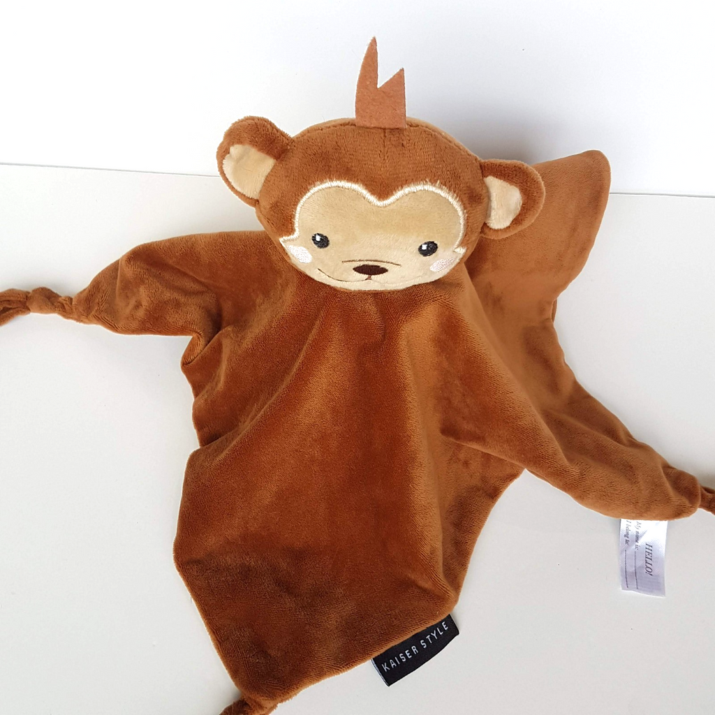 Kaiser Style MONKEY Baby Lovey Comforter Security Blanket Rabbit Sleep Soft Toy6