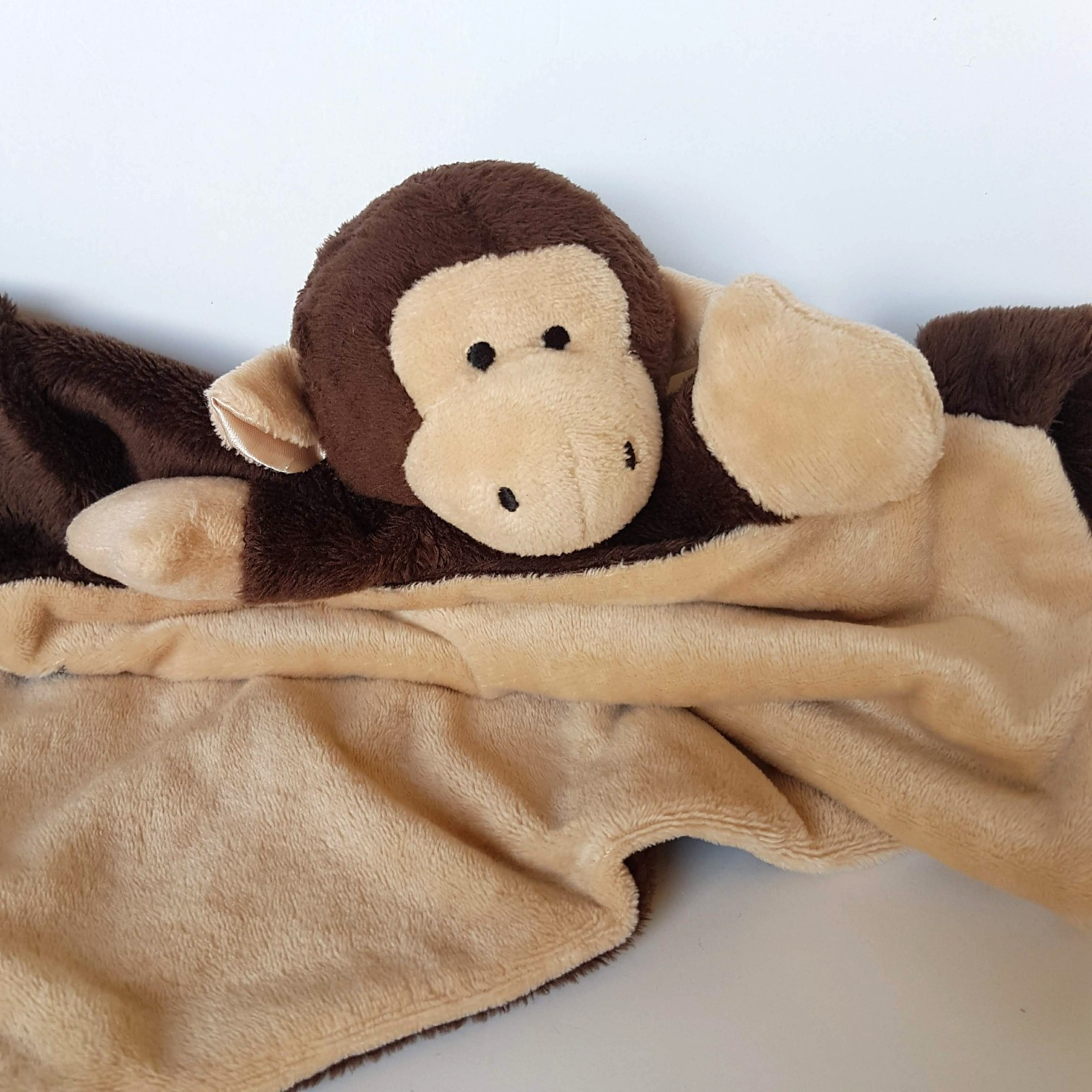 Cute MONKEY Lovey Security Blanket Plush Comforter Soft Toy Stuffed Animal Cute8