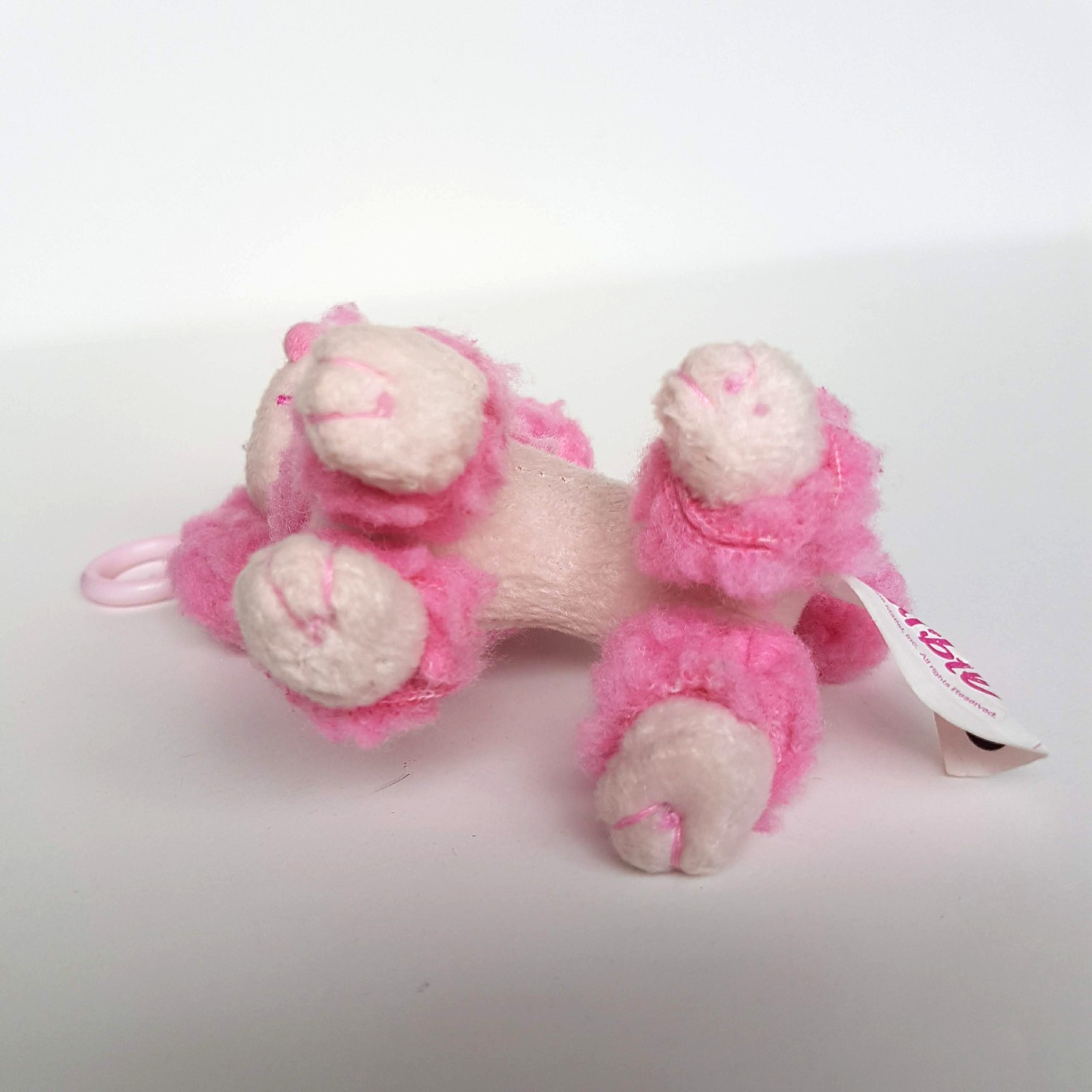 BARBIE PINK POODLE Mattel Key Ring Clip On 2006 Plush Stuffed Animal Soft Toy5