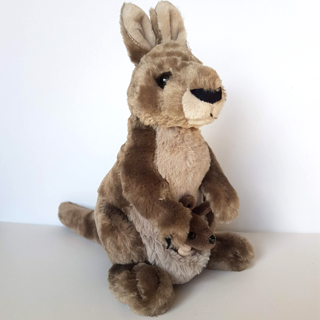 Wild Republic KANGAROO & JOEY 33cm Stuffed Animal Soft Toy Australian Animal TAG1