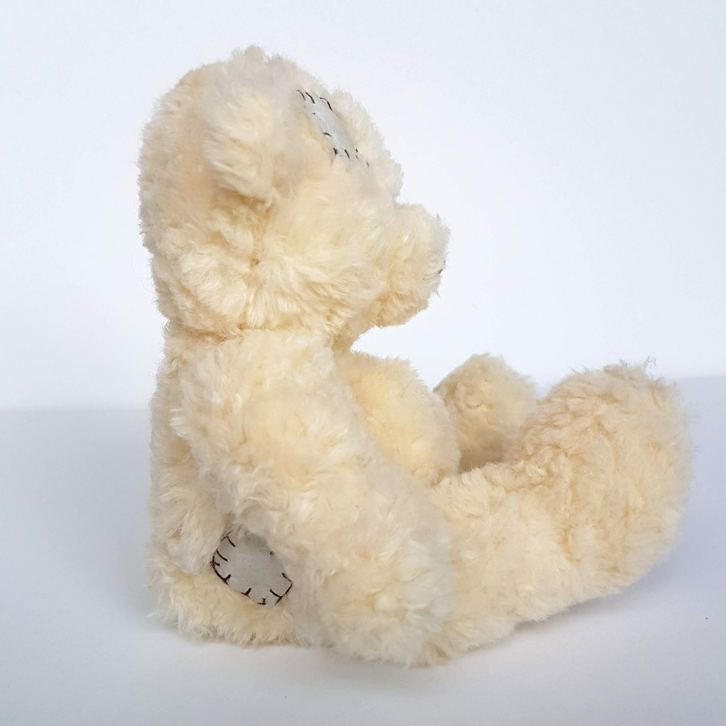 Korimco Cream PATCH TEDDY BEAR 22cm Plush Soft Toy Stuffed Animal Patchwork6