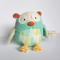 Russ Junglelee OWL BIRD Teal Pastel TAGS 19cm Plush Stuffed Animal Soft Toy Cute0