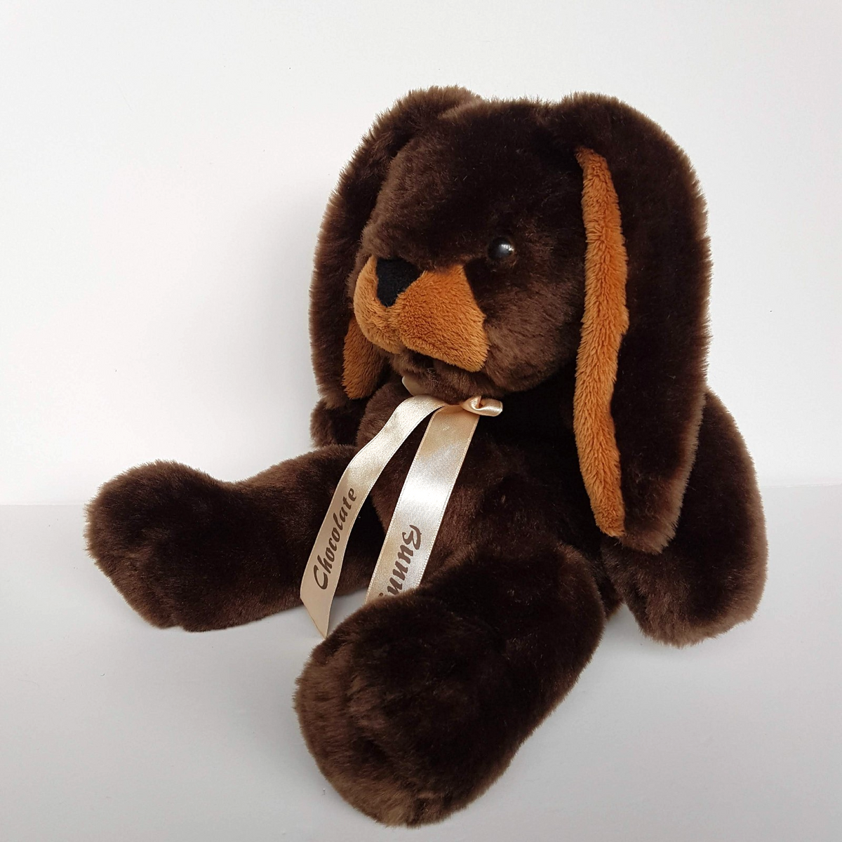 Floppy CHOCOLATE BUNNY Plush 37cm Super Soft Brown Stuffed Animal Soft Toy Cute3