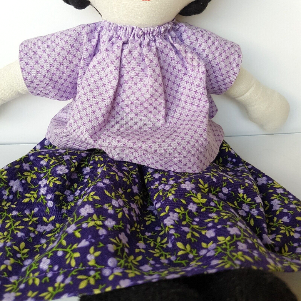 Handmade FRIDA KHALO INSPIRED Doll 41cm Mexican Fabric Artist Soft Toy Felting2