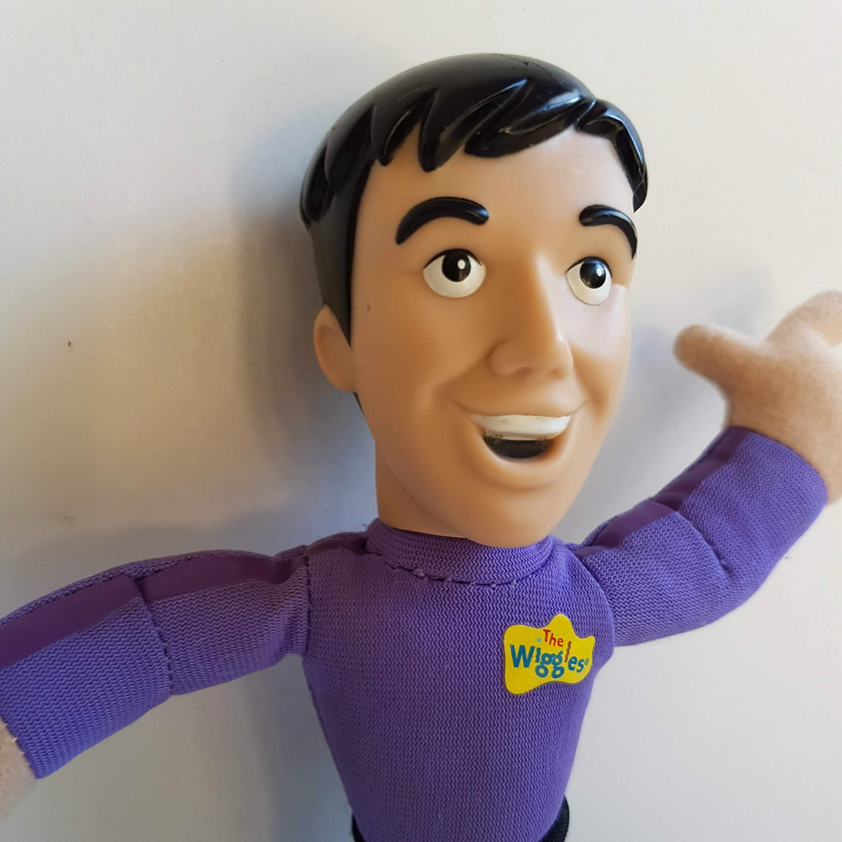 The Wiggles 2008 JEFF DOLL Vinyl Head Figure Collectible Purple Original Wiggles3