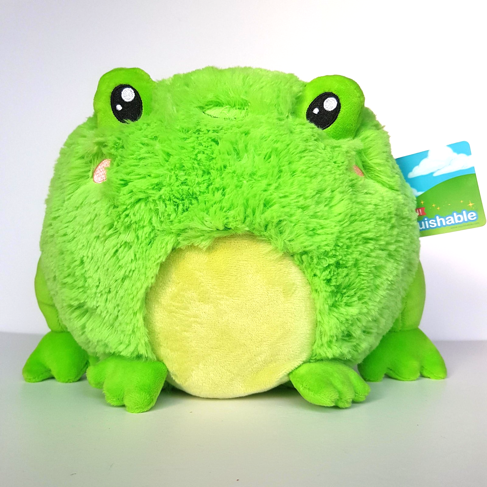 Cuddle Barn SQUISHABLE FROG Green Froggie Plush Goals Soft Toy Stuffed Animal2