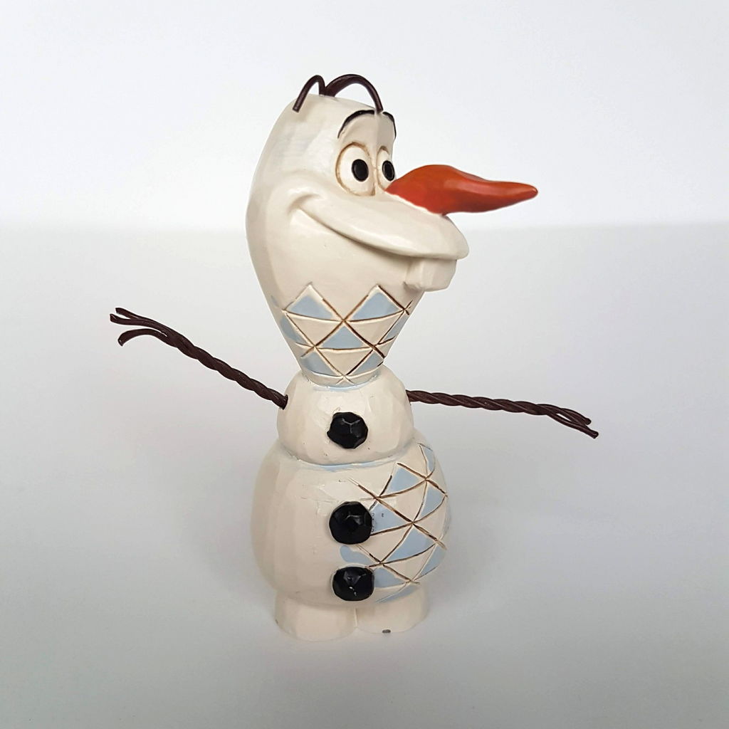 Jim Shore FROZEN YOUNG OLAF Figure Retired Disney Traditions 8.5cm Rare HTF Snow1