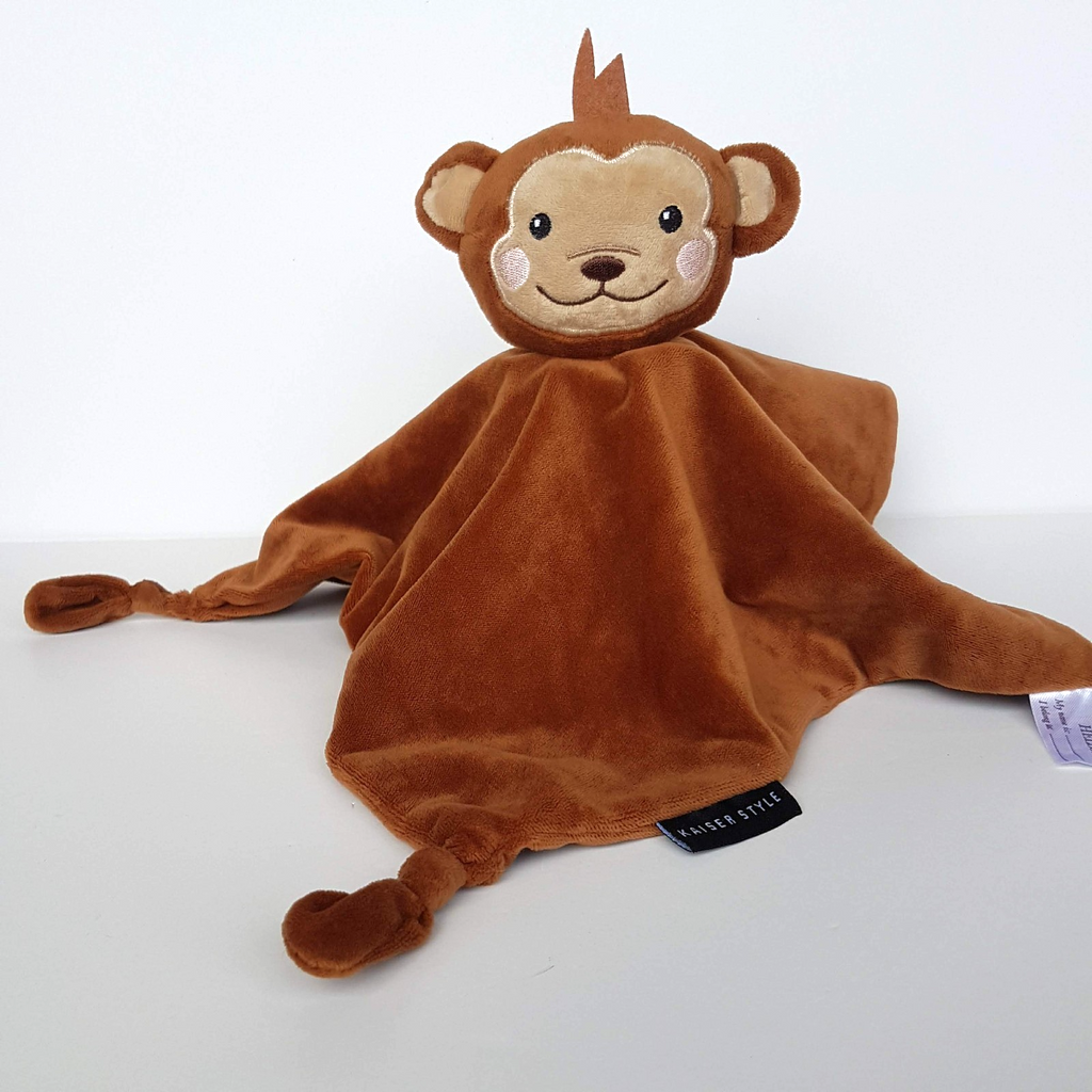 Kaiser Style MONKEY Baby Lovey Comforter Security Blanket Rabbit Sleep Soft Toy1
