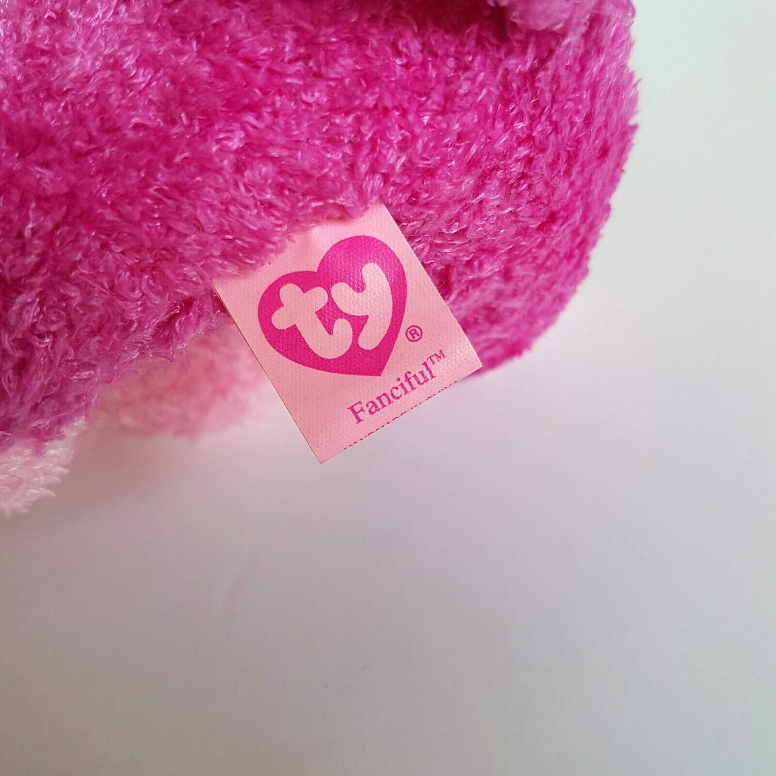 TY Beanie PINKYS FANCIFUL Dog Puppy Pink Plush Stuffed Animal TAGS Soft Toy Cute8